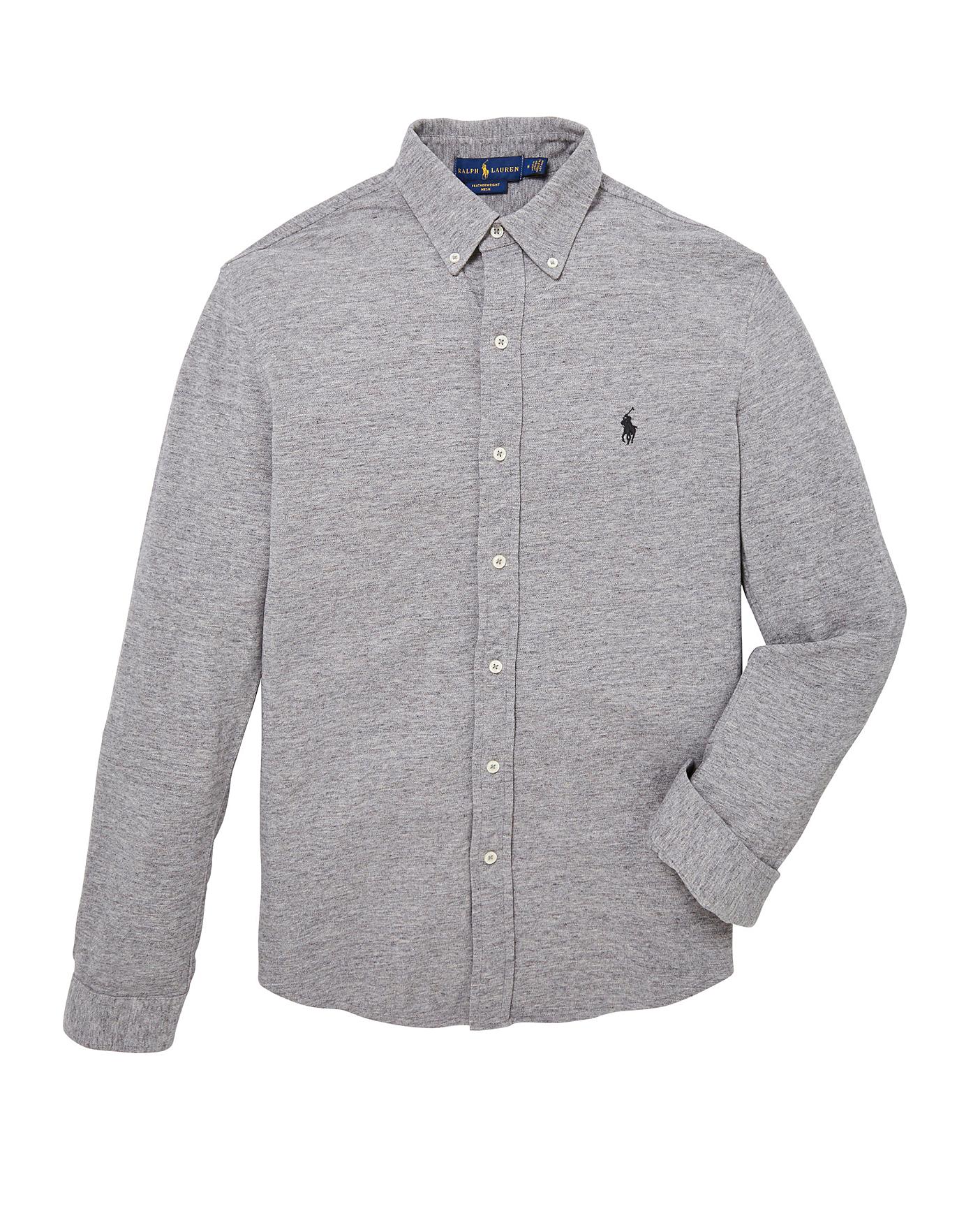 full button down polo shirt