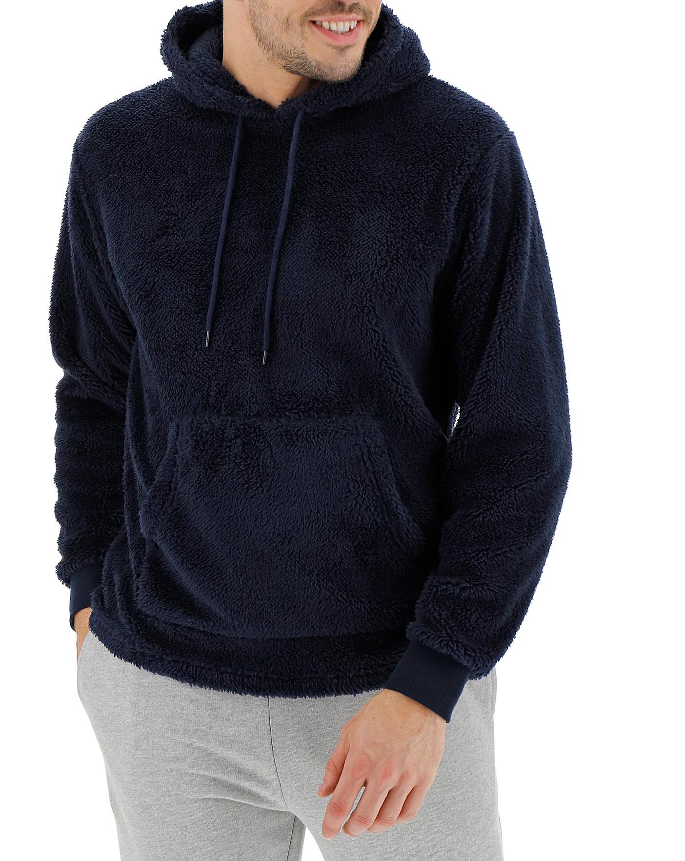 fleece lounge hoodie