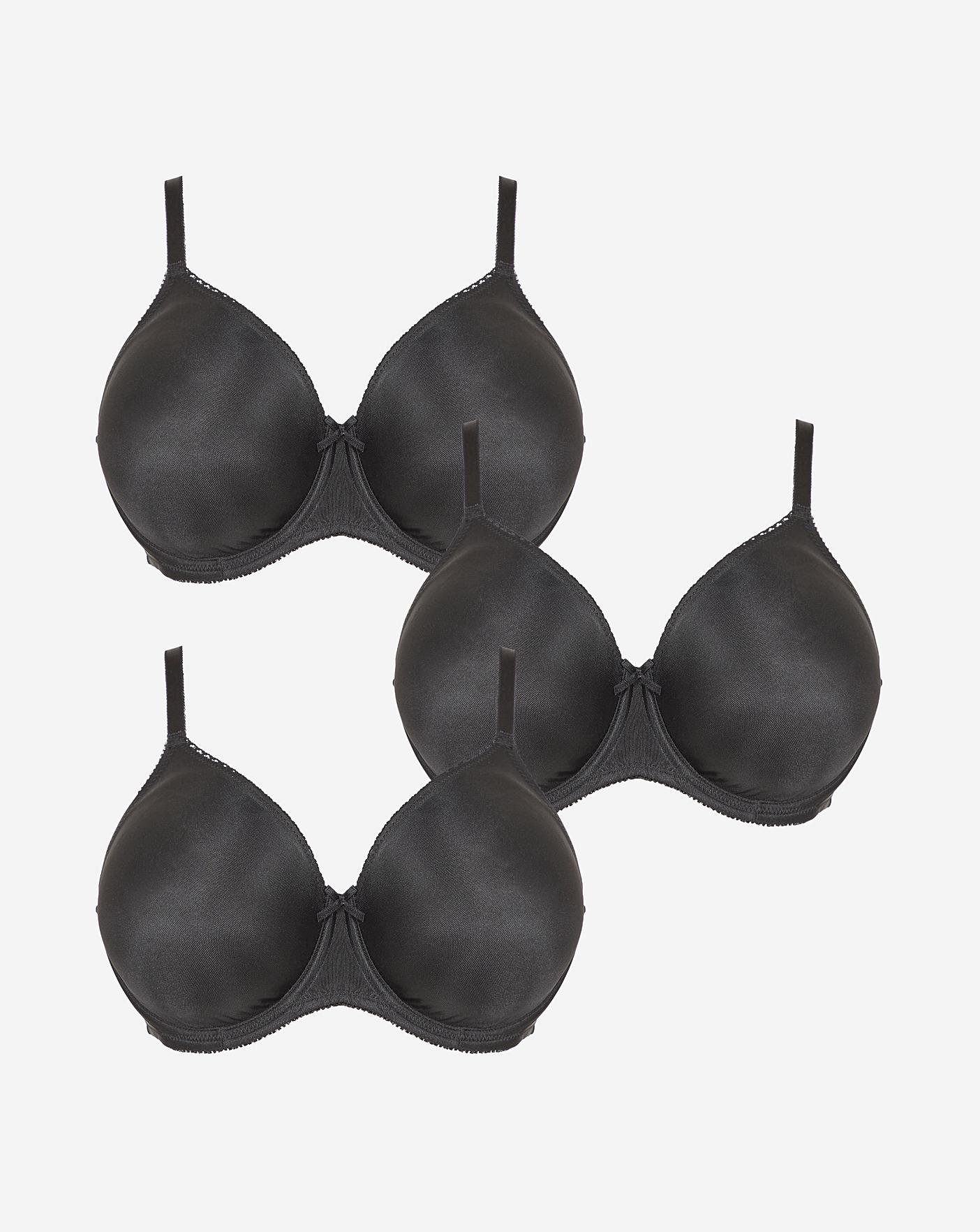 3 Pack Claire Moulded Wired Bras