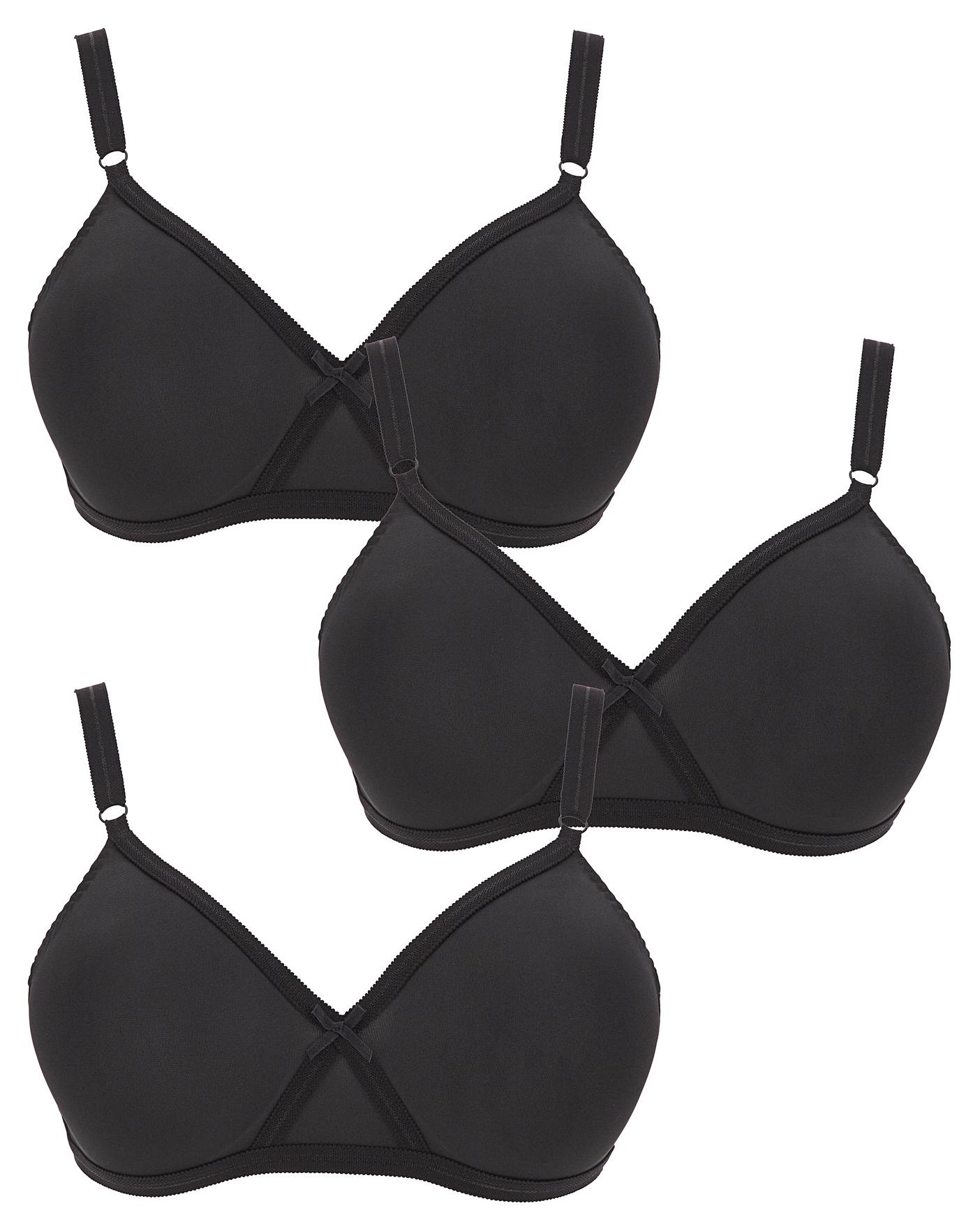 3 Pack Claire Moulded Non-Wired Bras