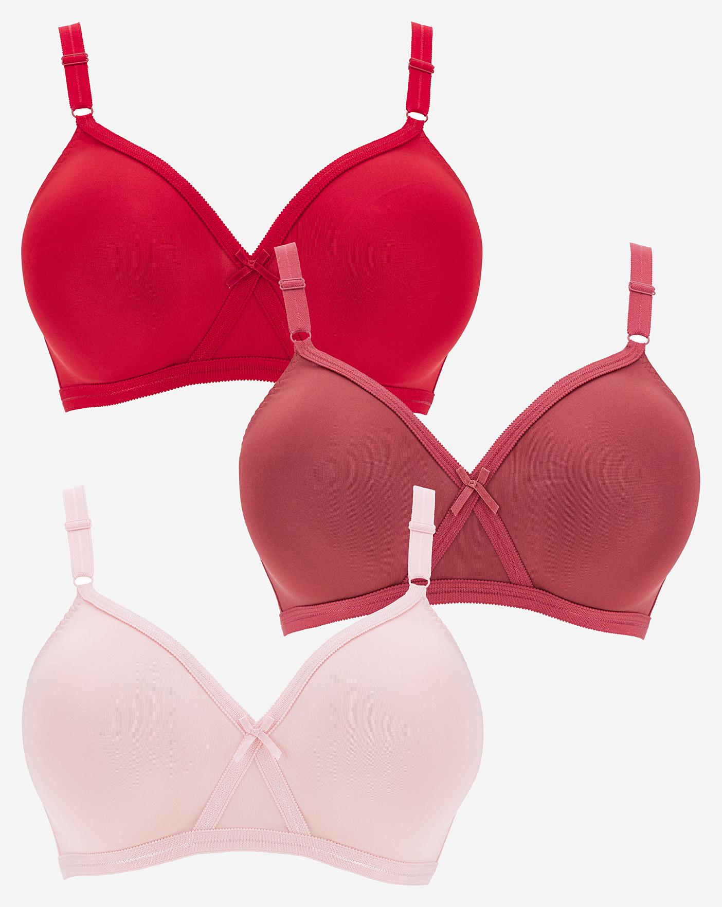 3 Pack Claire Moulded Full Cup Bras | J D Williams