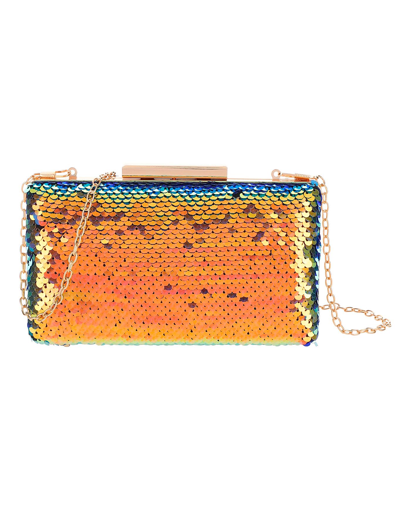 iridescent clutch