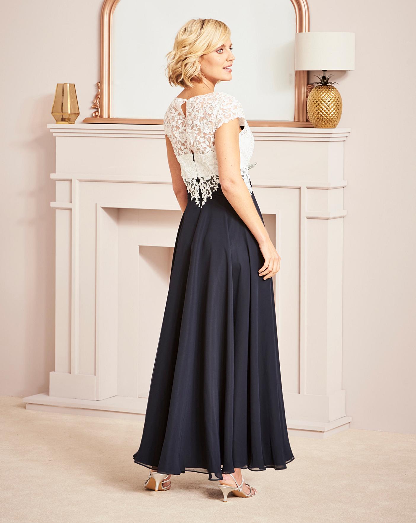 nightingales dress with lace detail