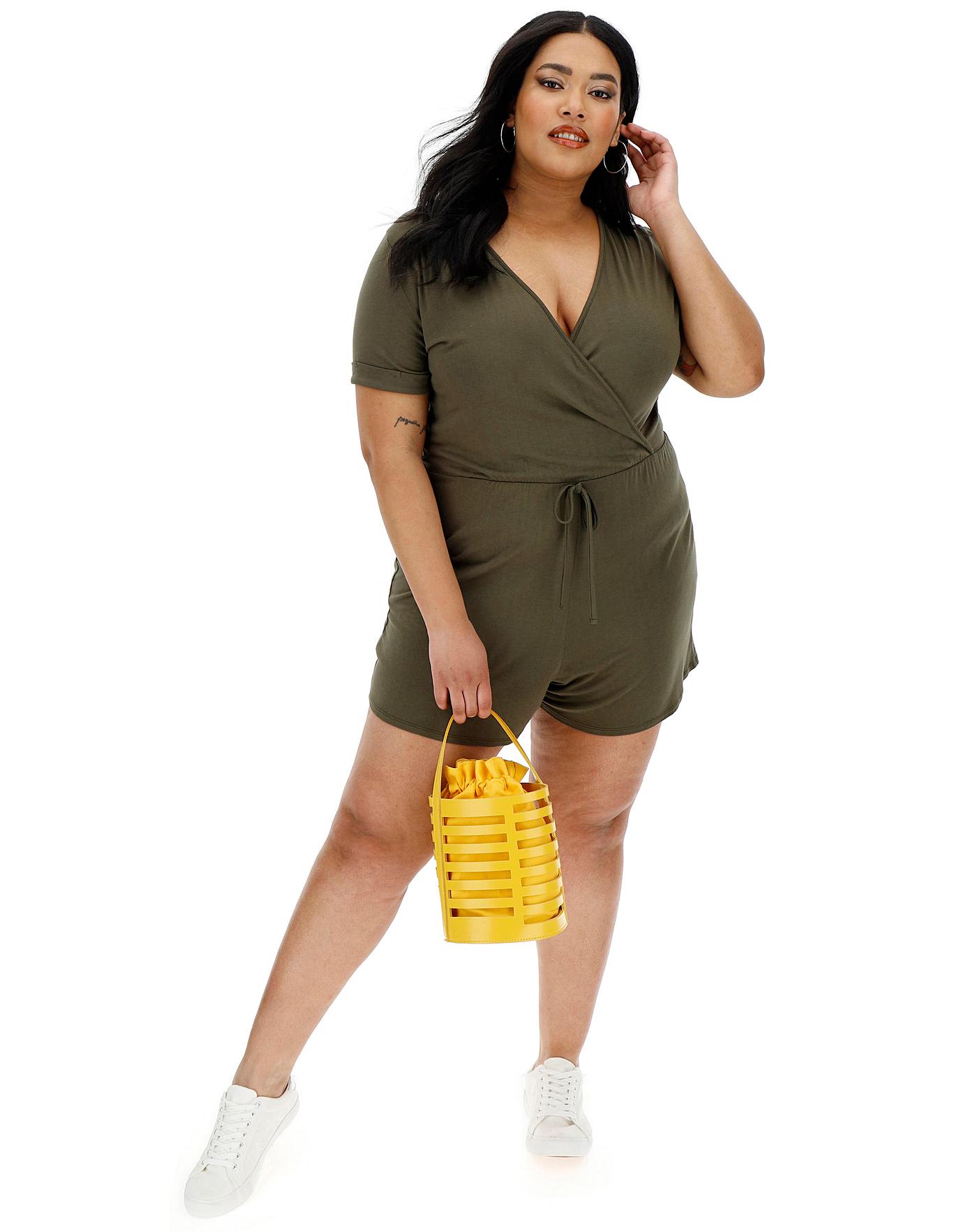 khaki playsuit