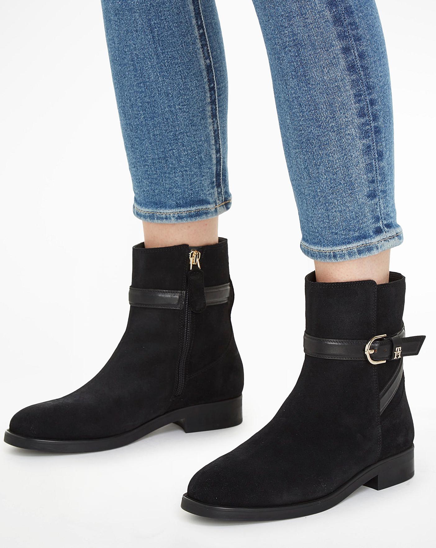 Tommy hilfiger best sale essential suede boot