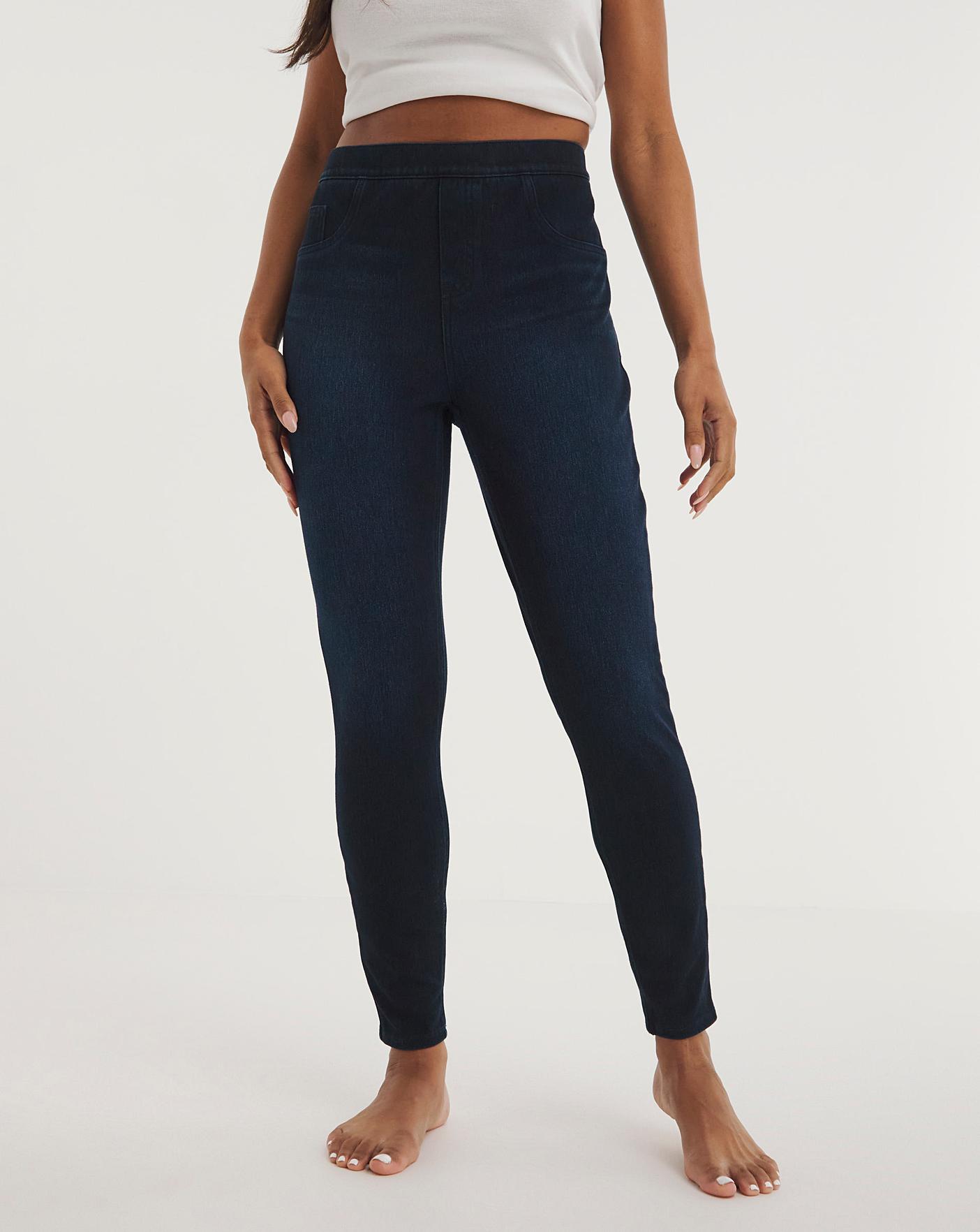 SPANX Jean-ish Ankle Leggings Blue Size S 