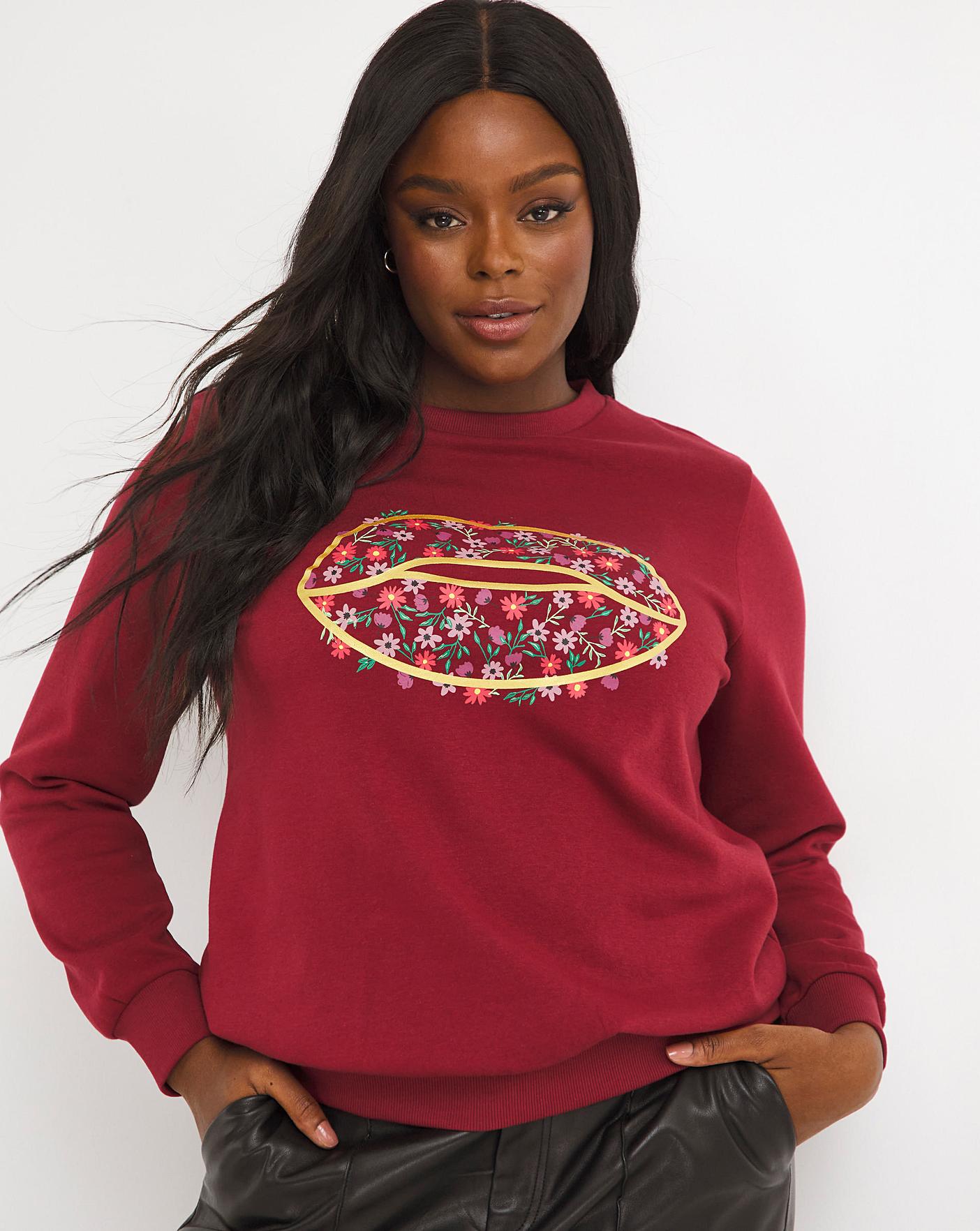 Lips sweatshirt best sale