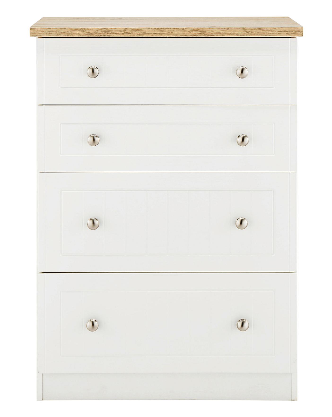 Clovelley Assembled 4 Drawer Deep Chest