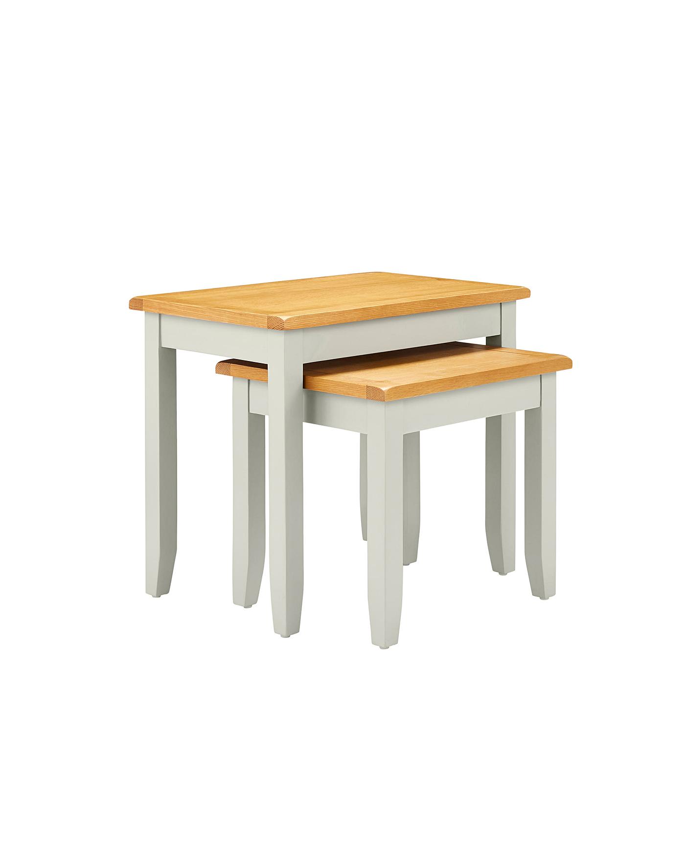 Norfolk Two Tone Nest of Tables J D Williams