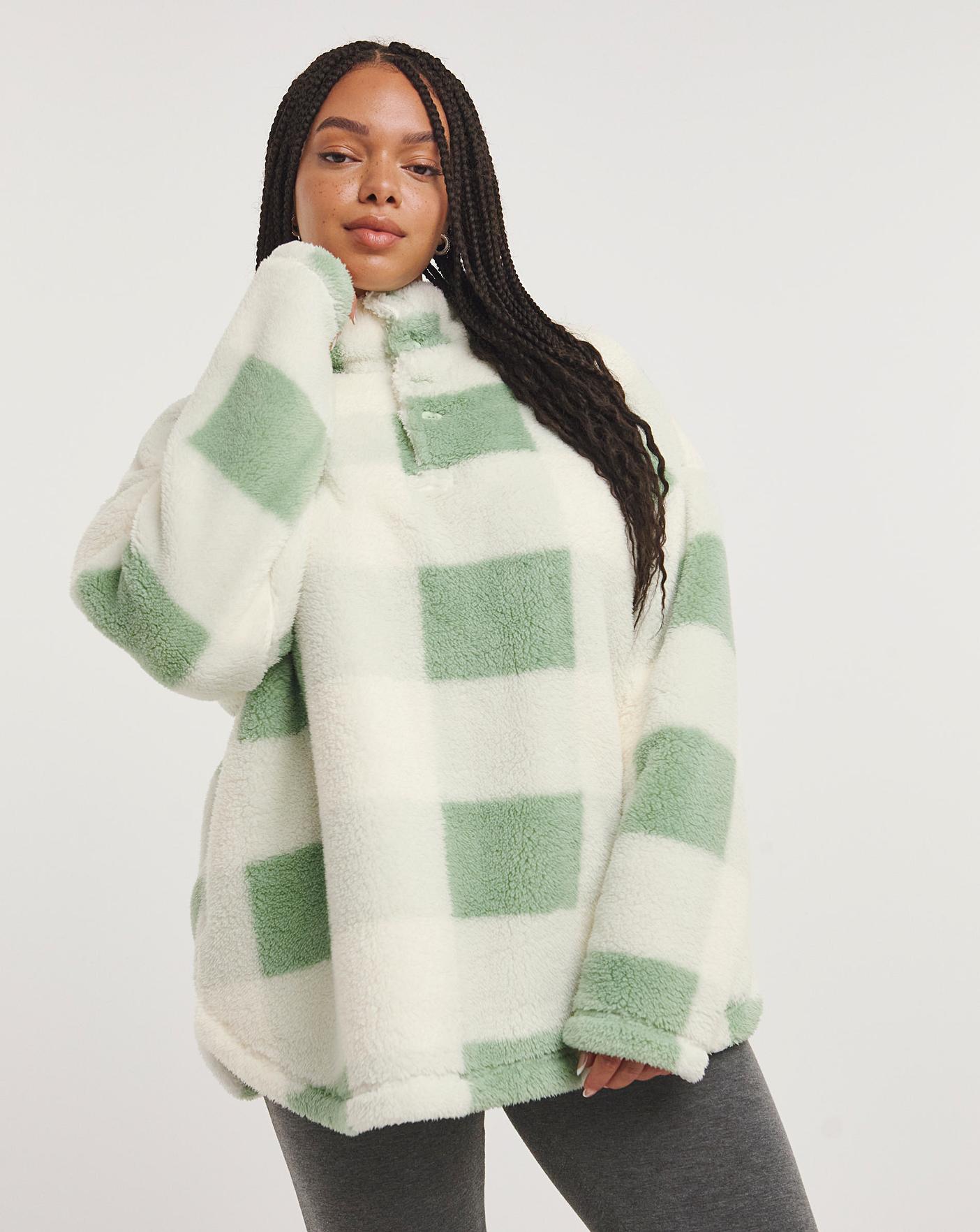 Pretty Secrets Check Fleece Snuggle Top Fashion World