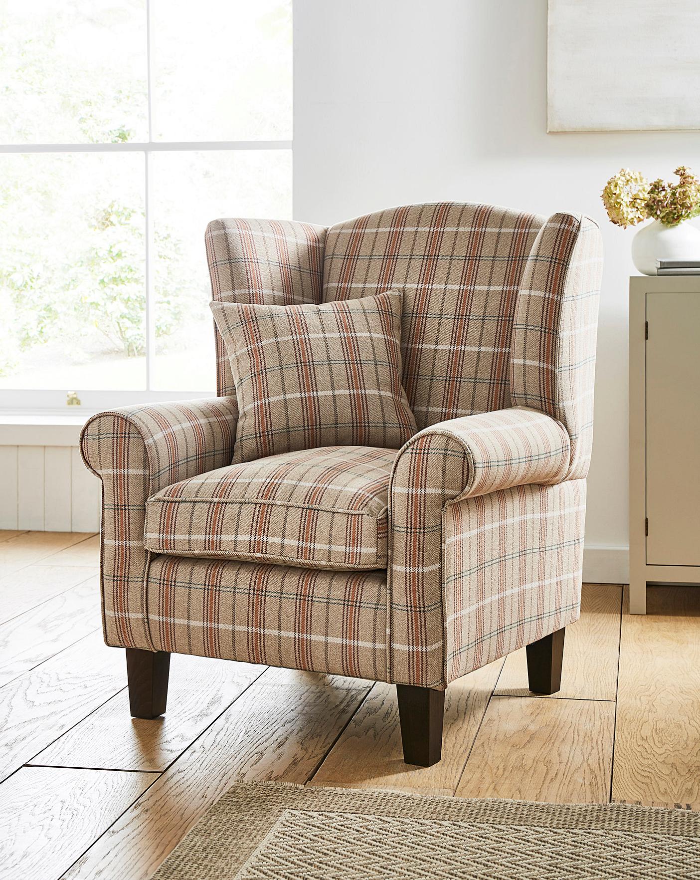Bailey Tweed Accent Chair | J D Williams