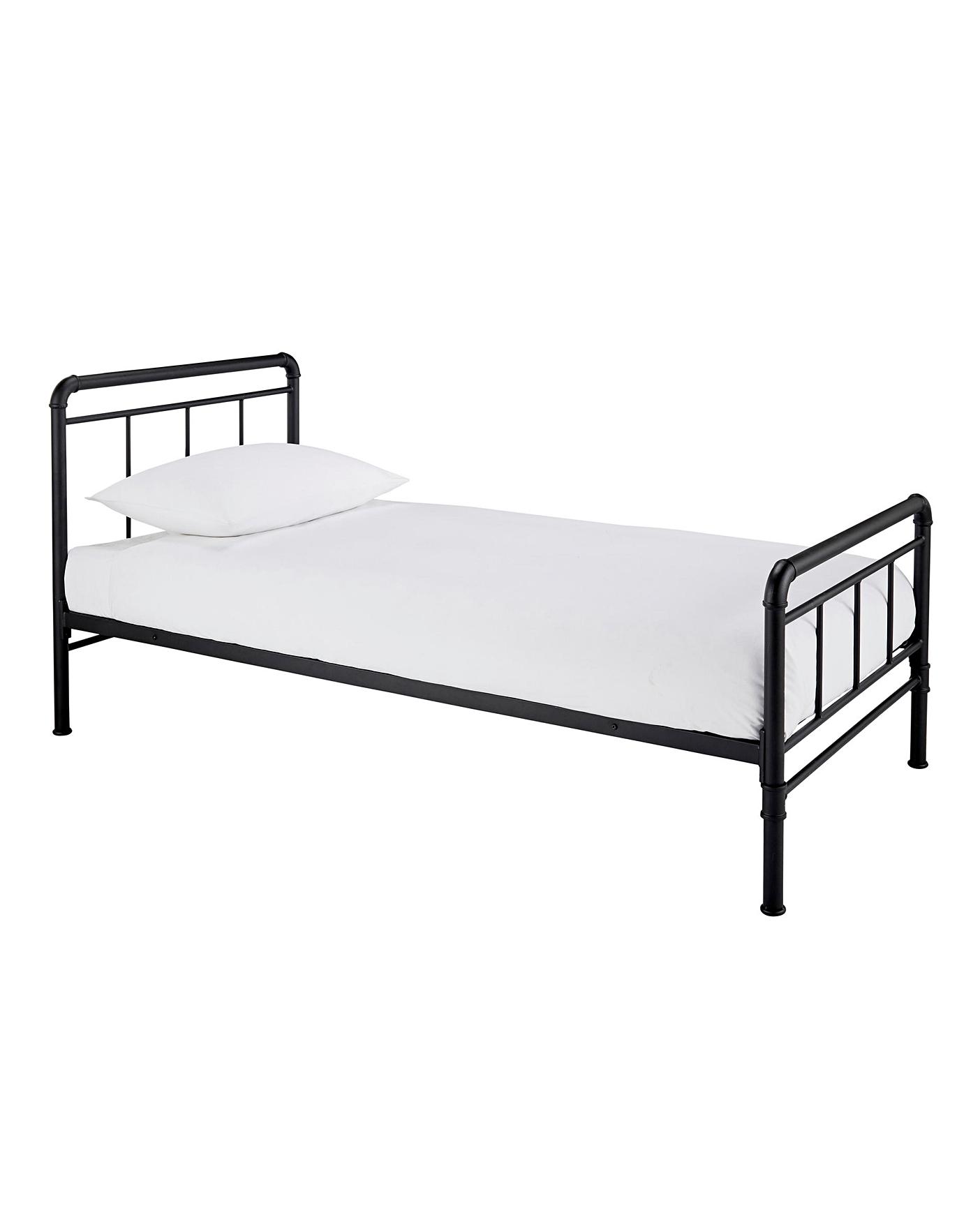 Bowen Metal Bed With Quilted Mattress | Premier Man