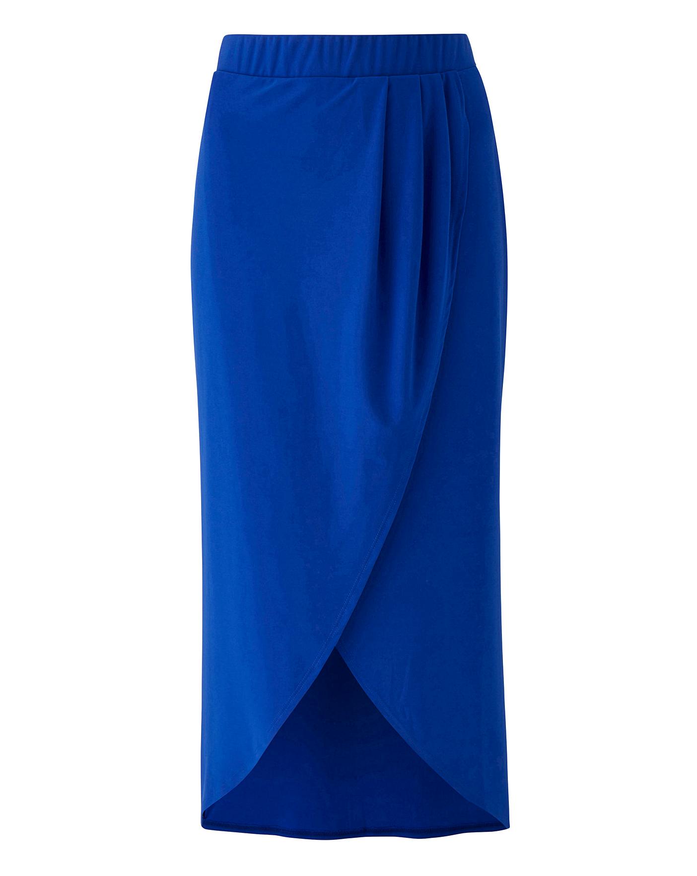 Jersey Wrap Front Skirt | Ambrose Wilson