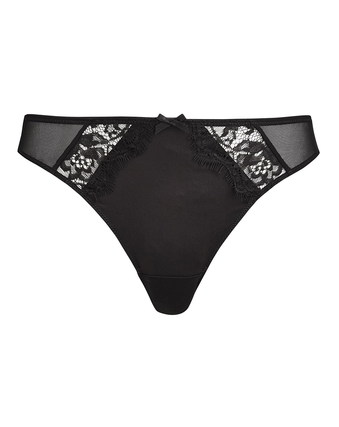 Figleaves Pulse Lace Thong | J D Williams