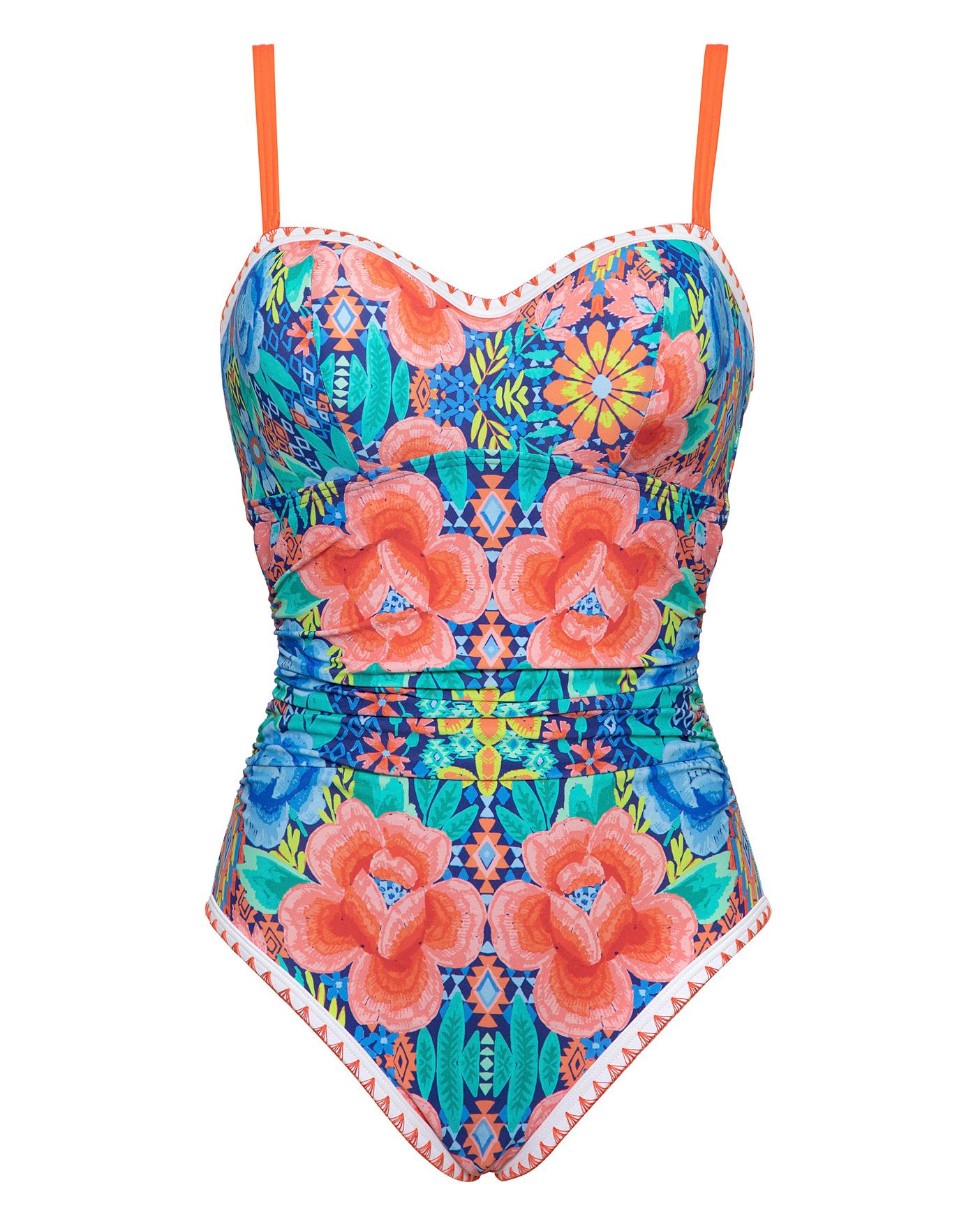 figleaves frida underwired control swimsuit