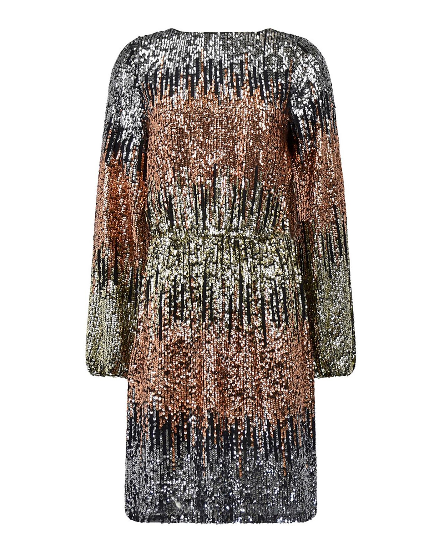 Miss selfridge glitter outlet dress