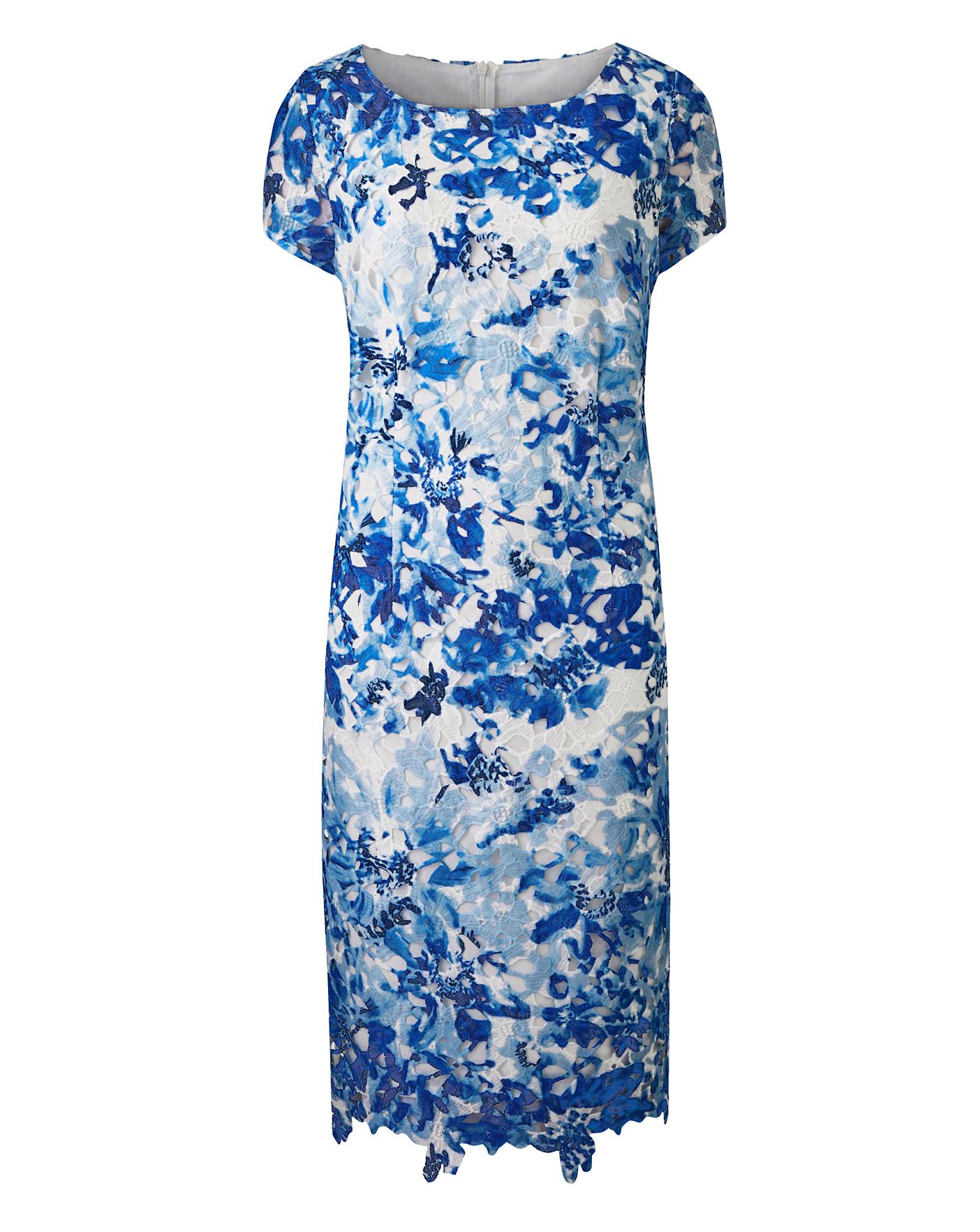 xt one photo dress blue