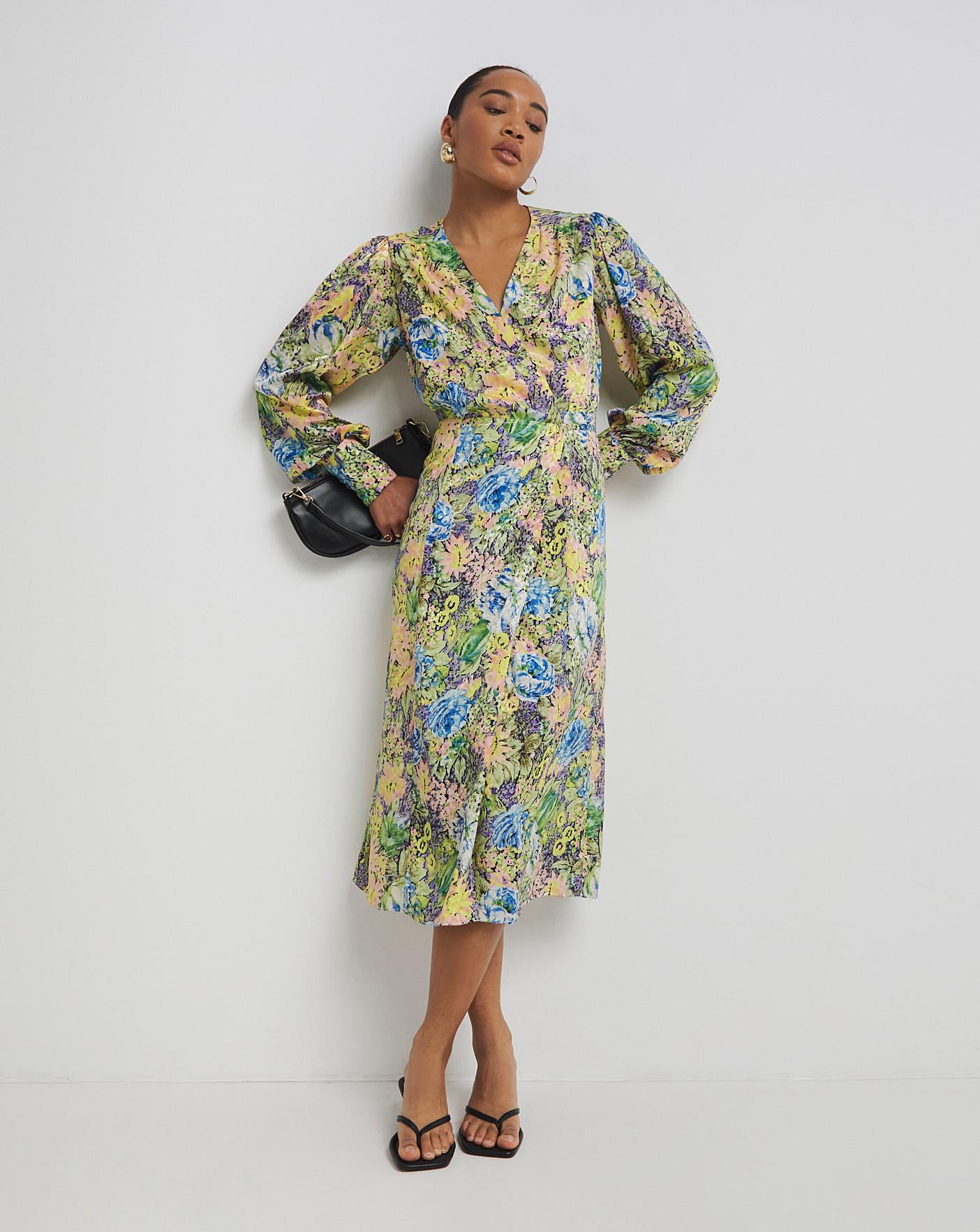 Katy floral midi dress hotsell