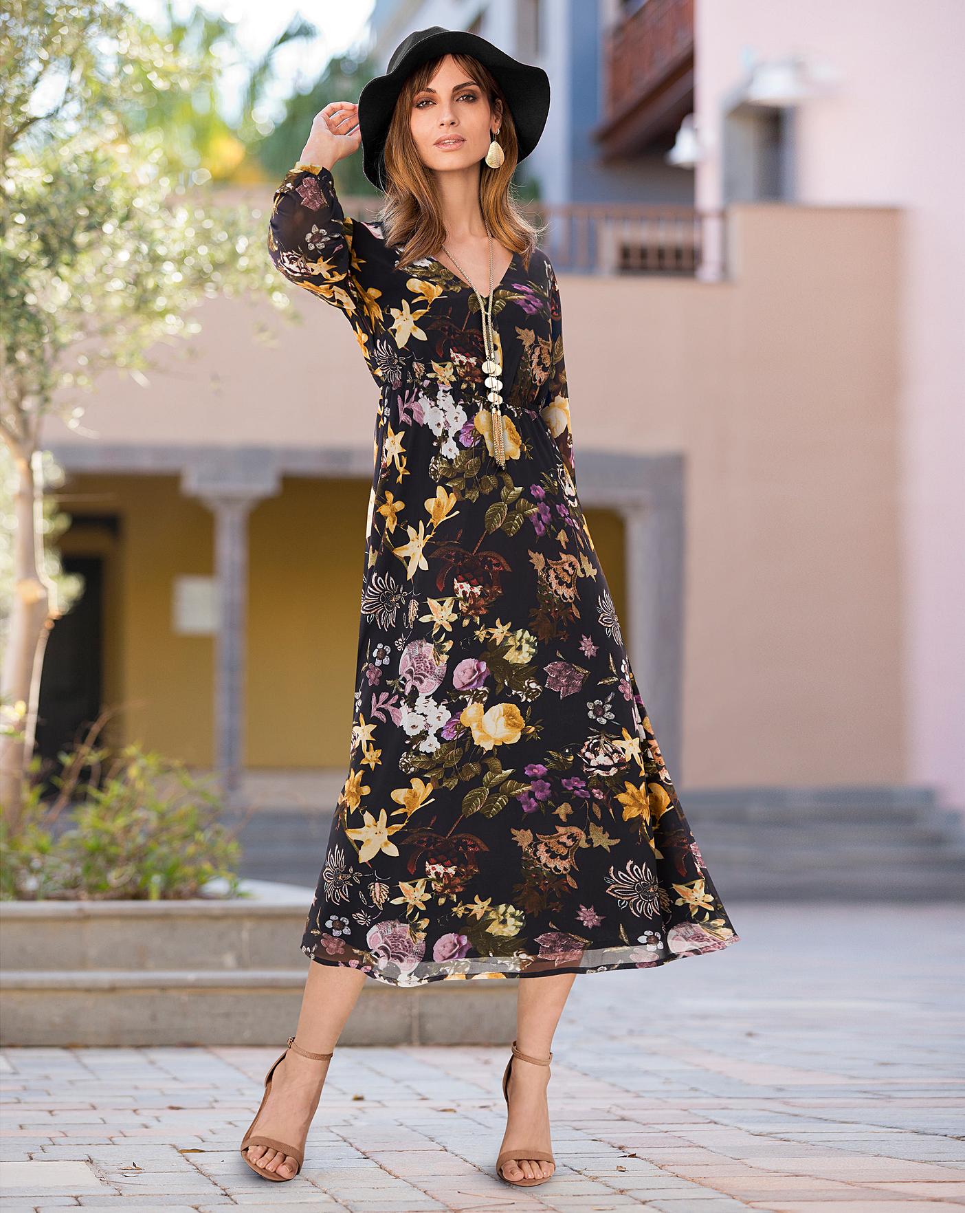 tea length boho dress