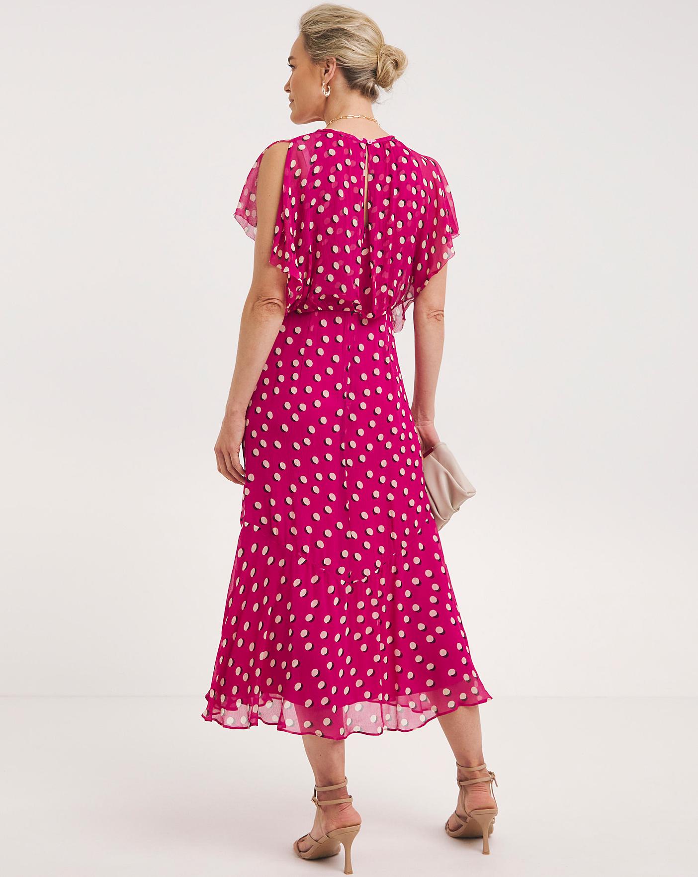 Whistles Moon Spot Print Midi Dress | J D Williams