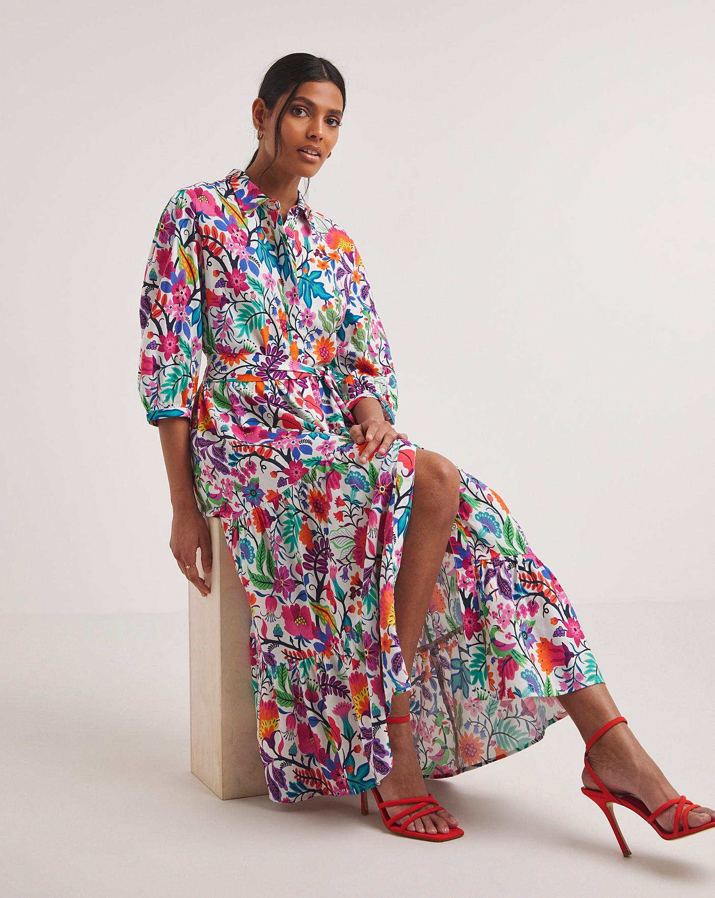 Raishma Studio Floral Print Midi Dress | Oxendales