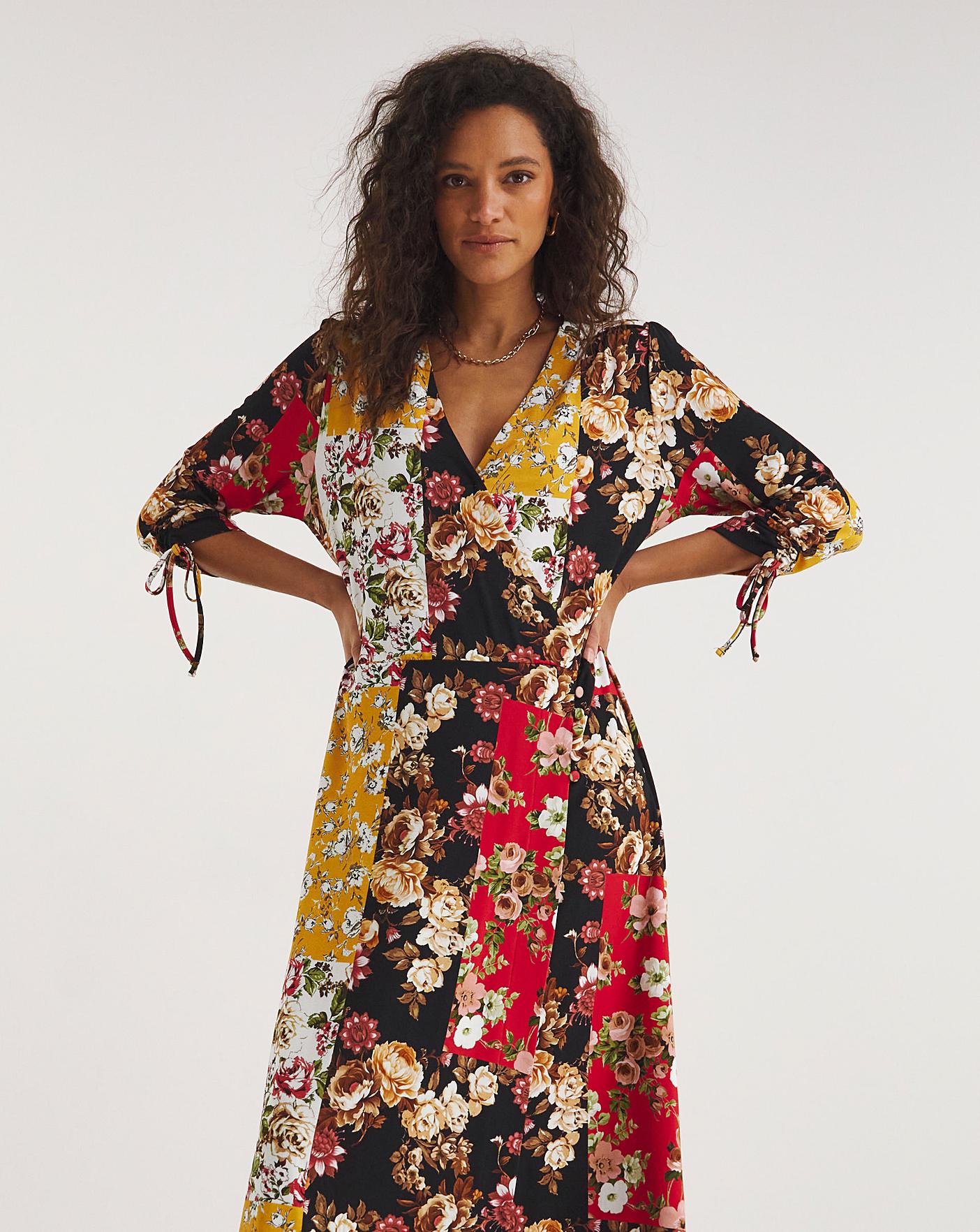 Joe Browns Jersey Floral Wrap Maxi Dress | J D Williams