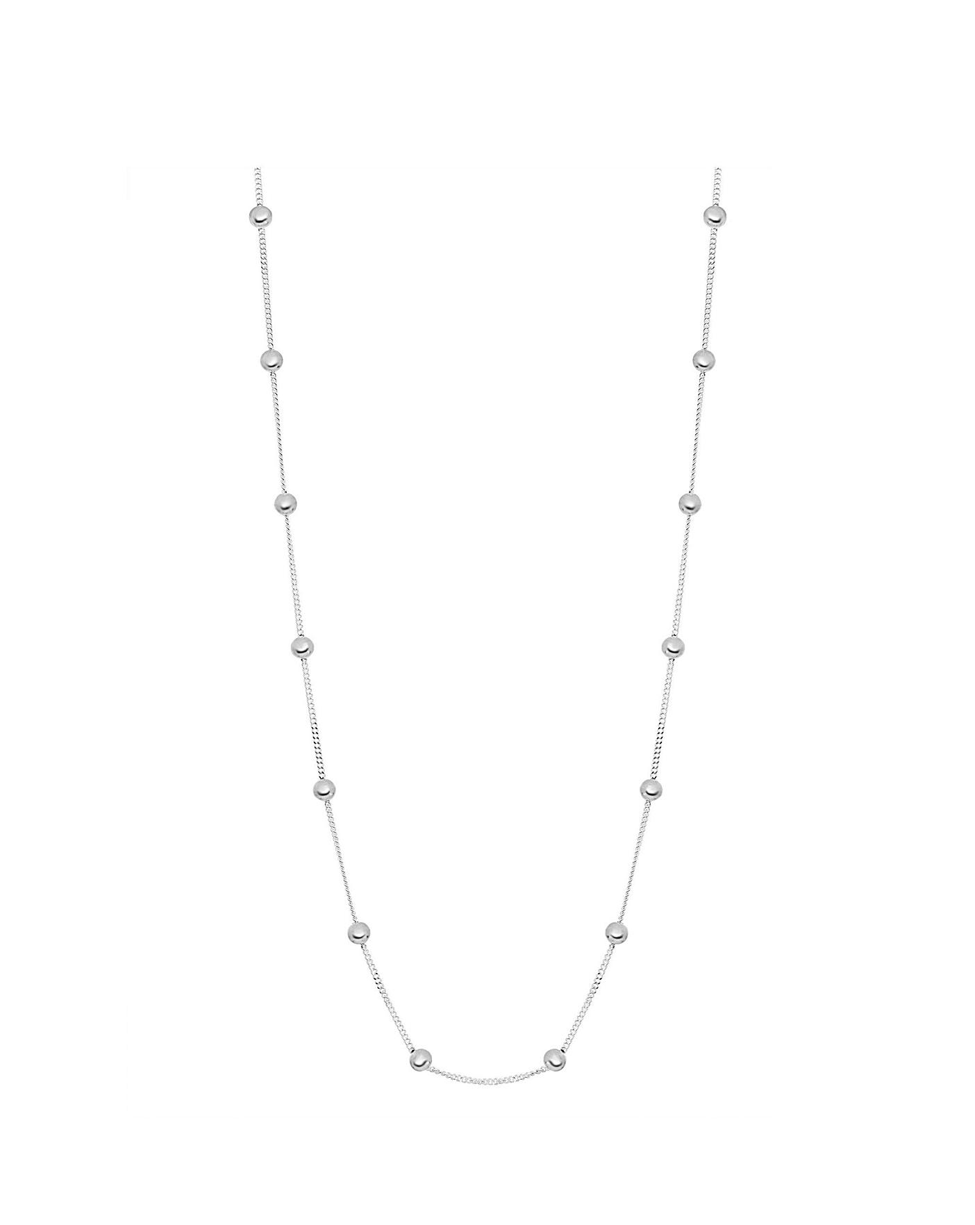 Simply Silver Ball Chain Necklace 