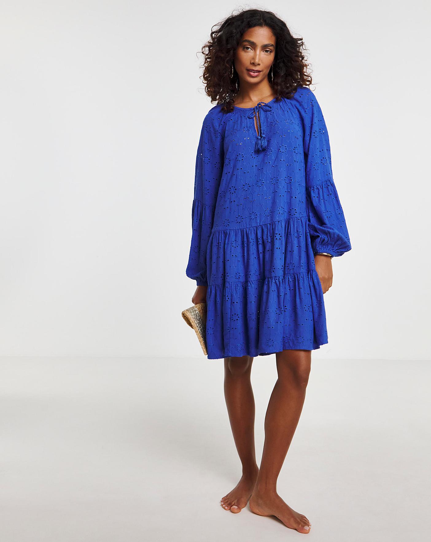 Broderie beach dress deals