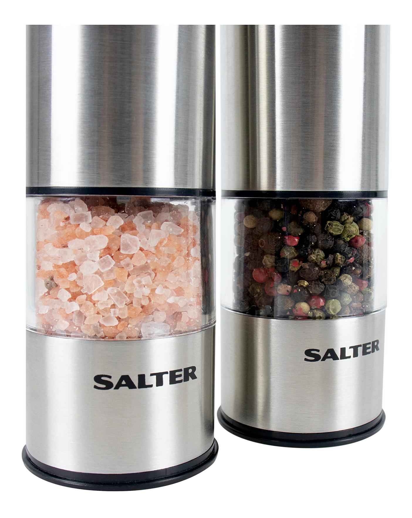 Salter Electric Salt & Pepper Grinder Set