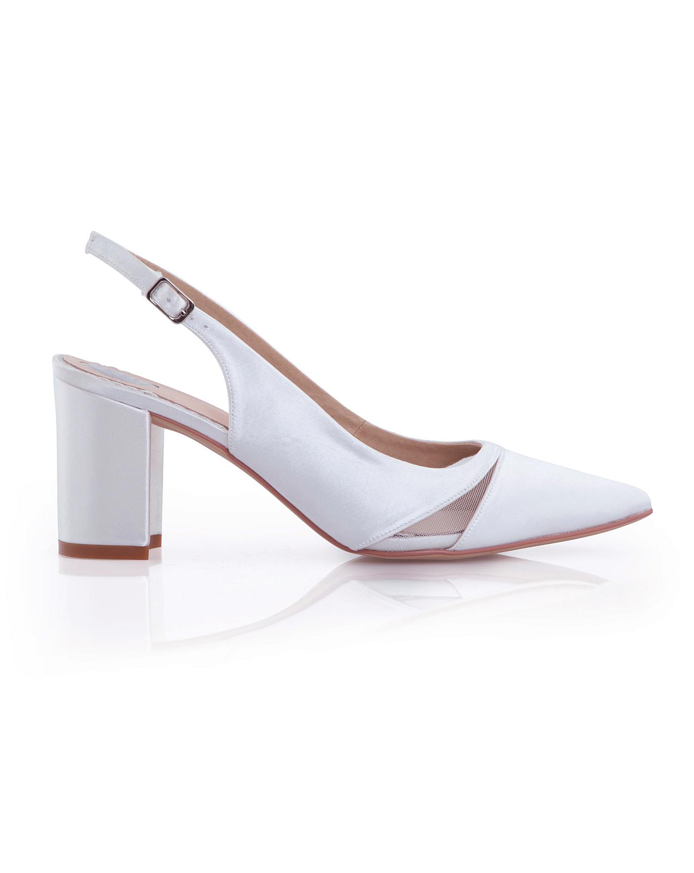 Sling back clearance block heel shoes