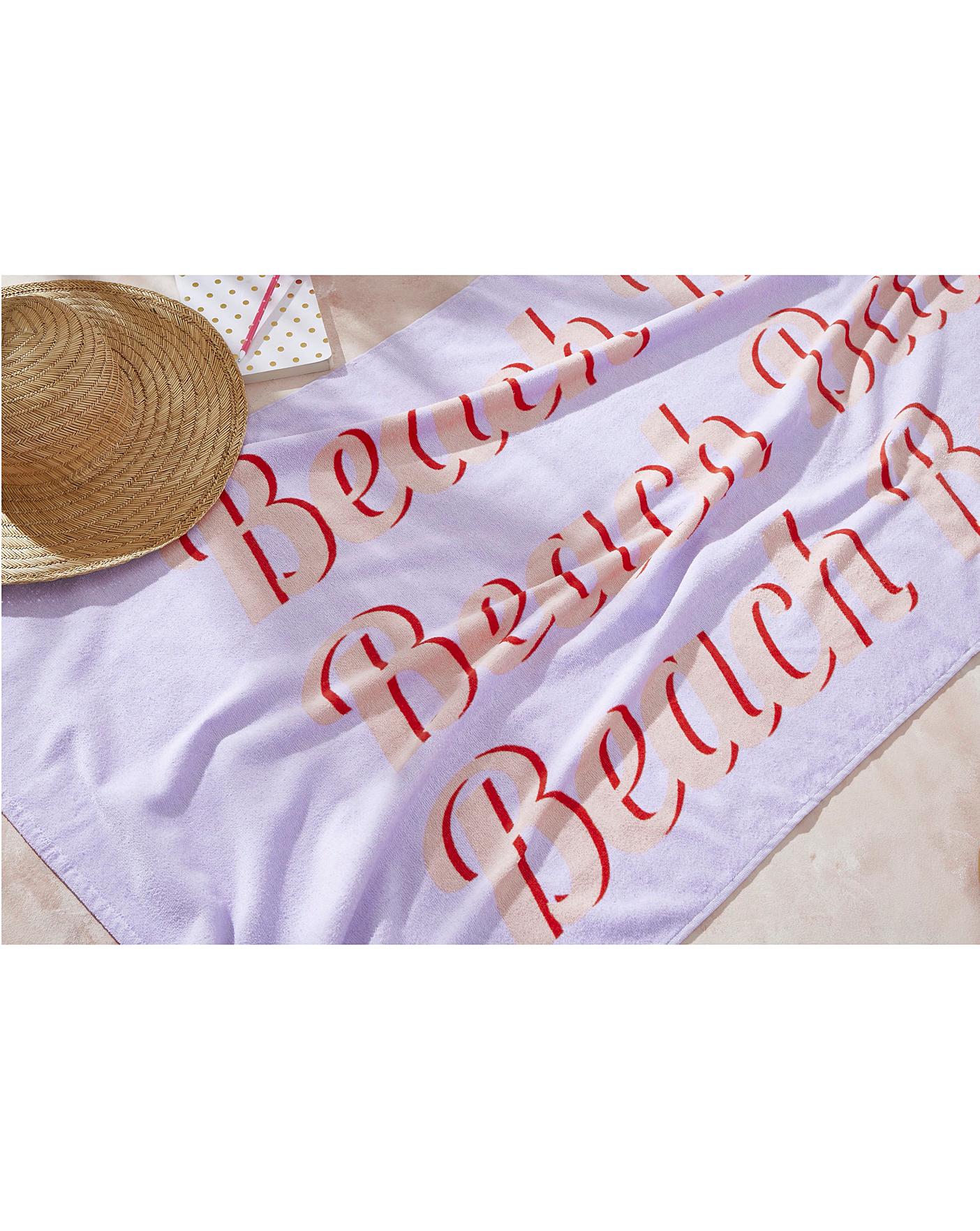 Beach Babe Pure Cotton Beach Towel Simply Be
