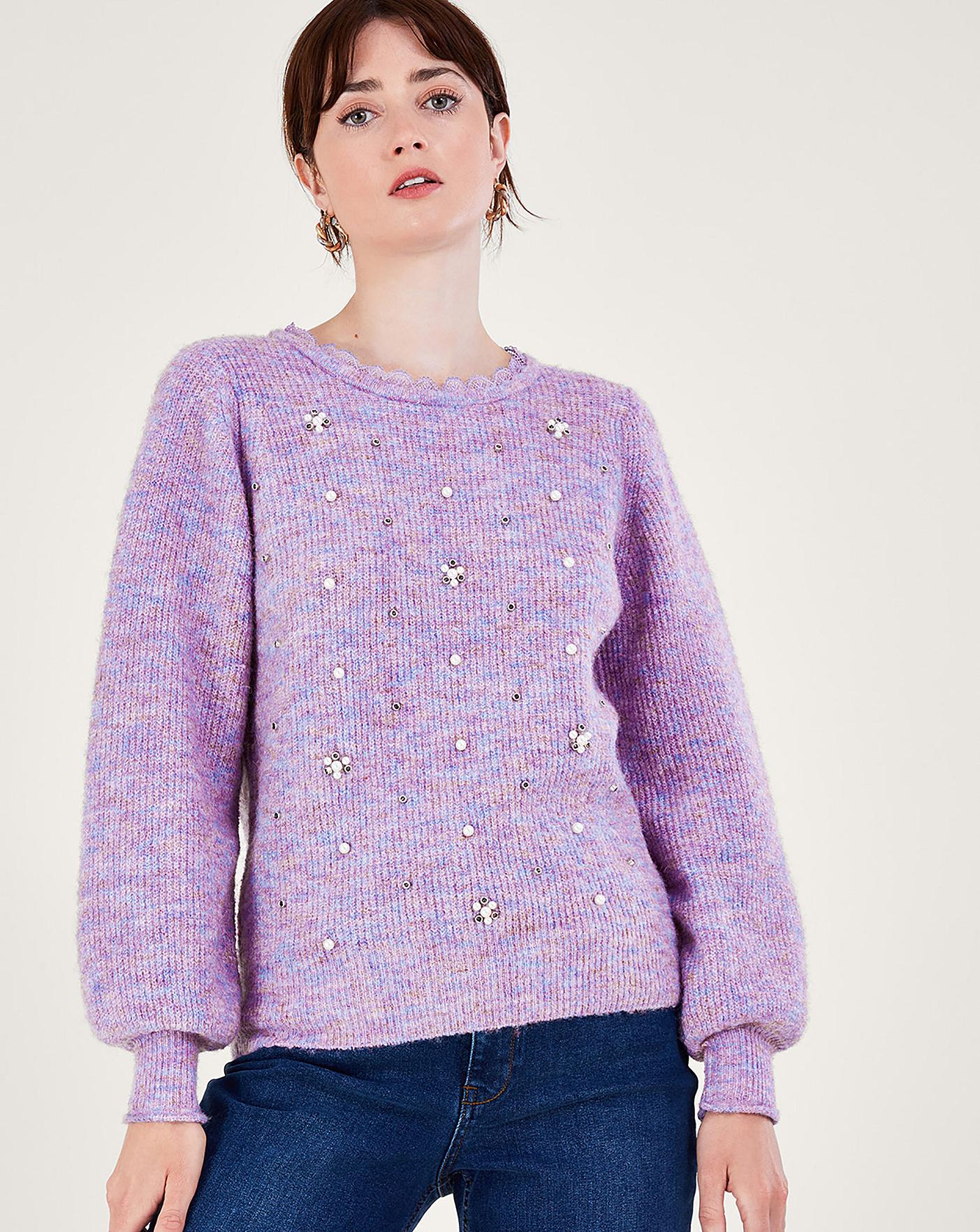 Monsoon Pearl and Crystal Jumper | J D Williams