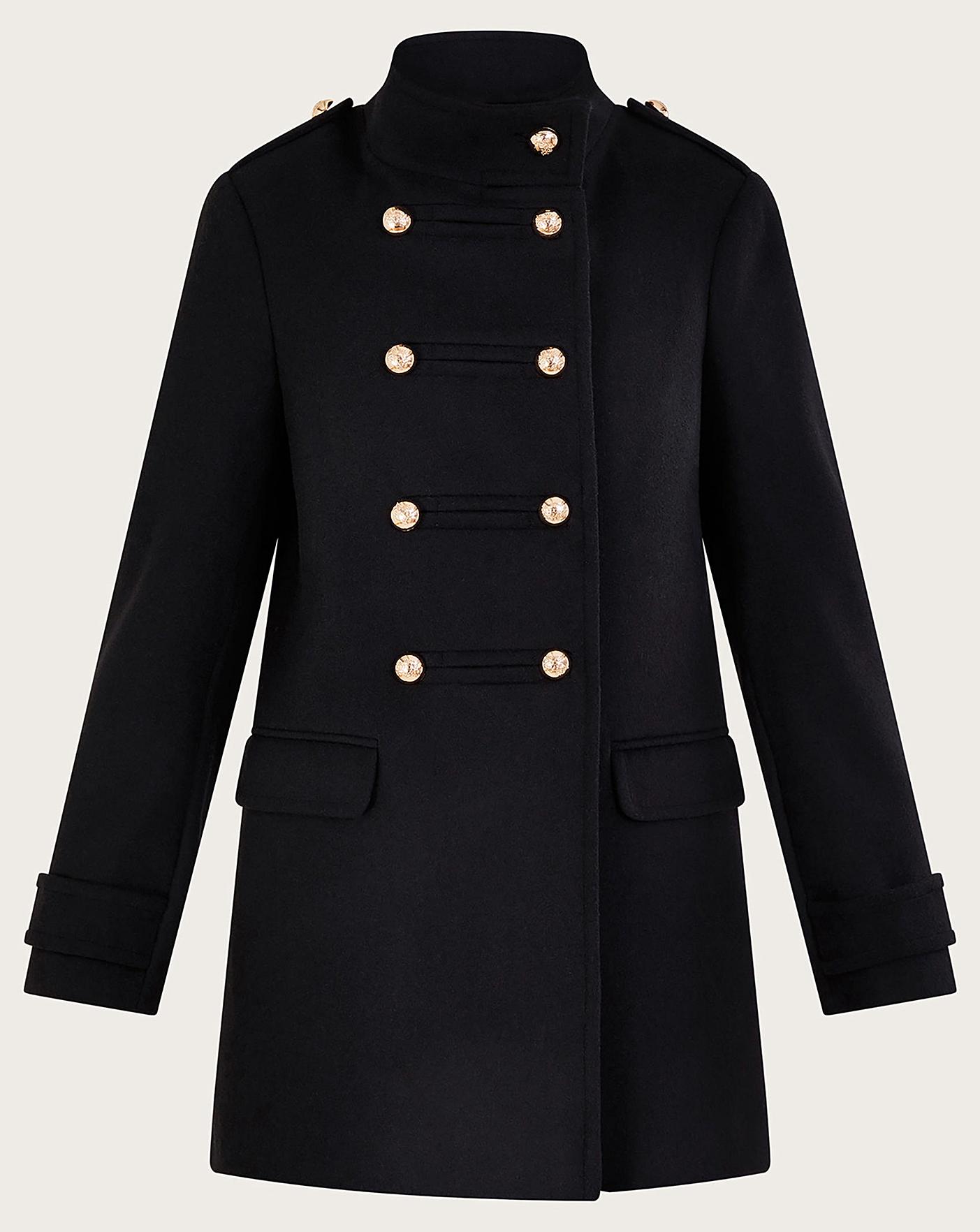 Monsoon Phoebe Double Breasted Pea Coat | J D Williams