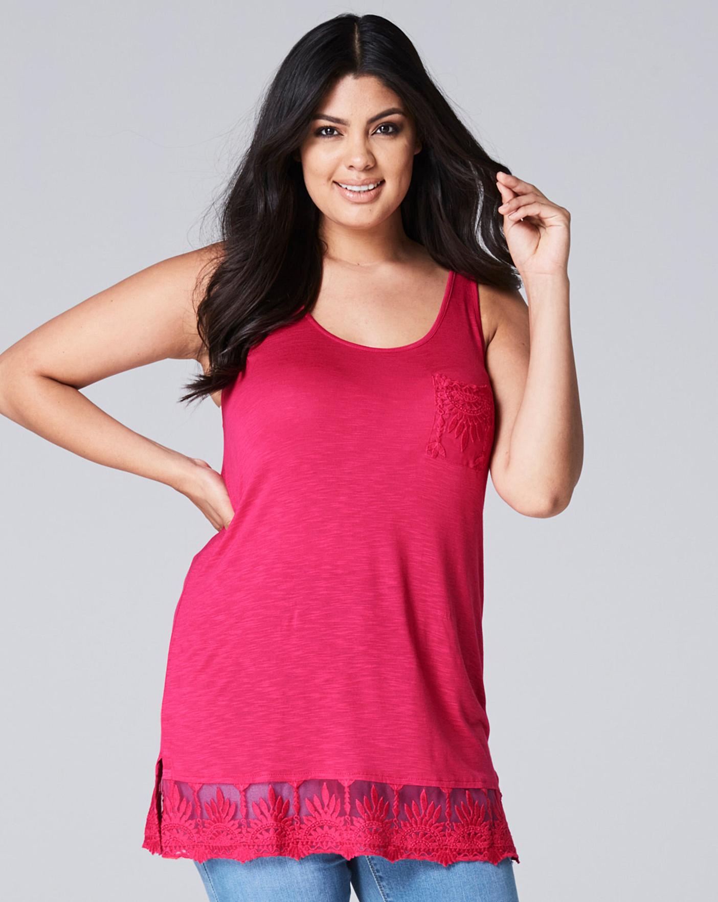 hot pink vest top