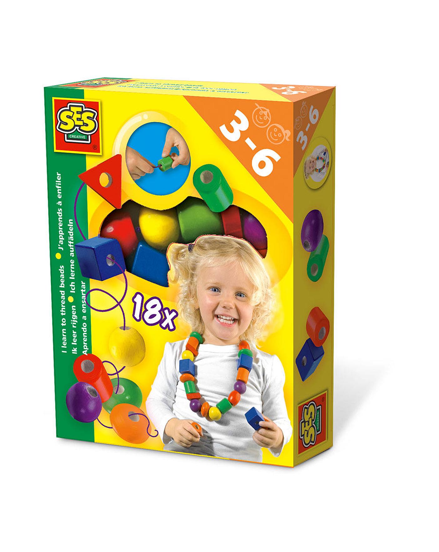 SES I Learn to Thread Beads Kit, Unisex J D Williams