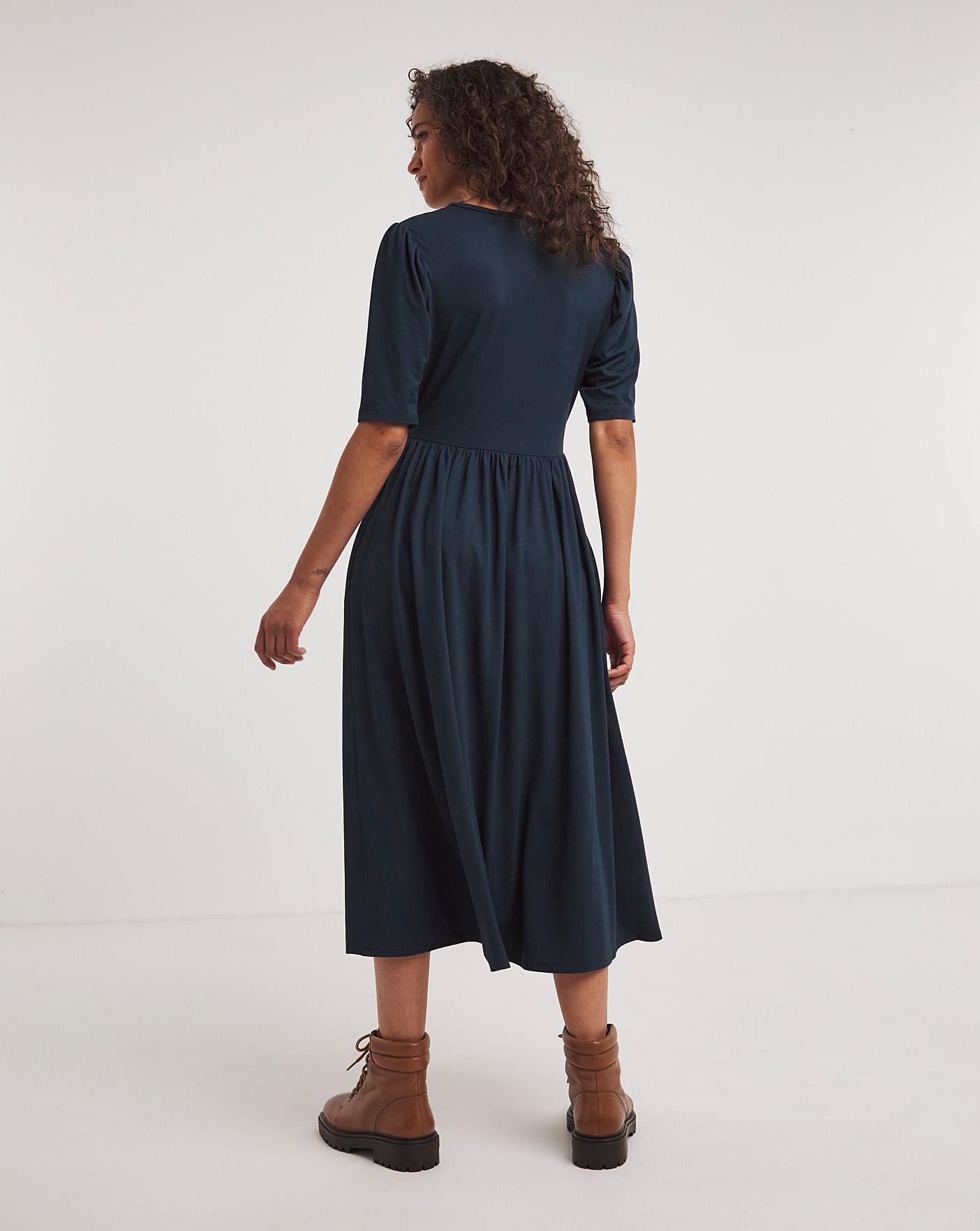 Soft Touch Smock Midi Dress With Pockets | J D Williams