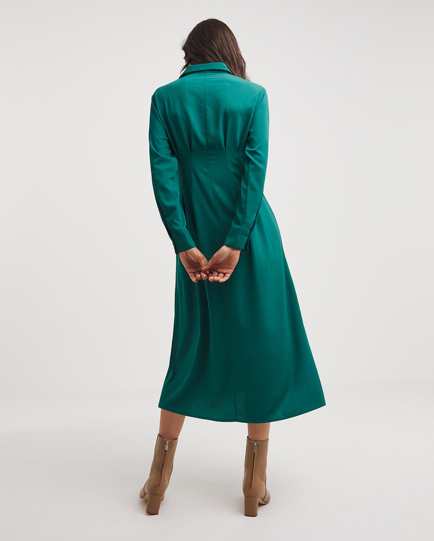 Midi Shirt Dress With Corset Seams | Ambrose Wilson