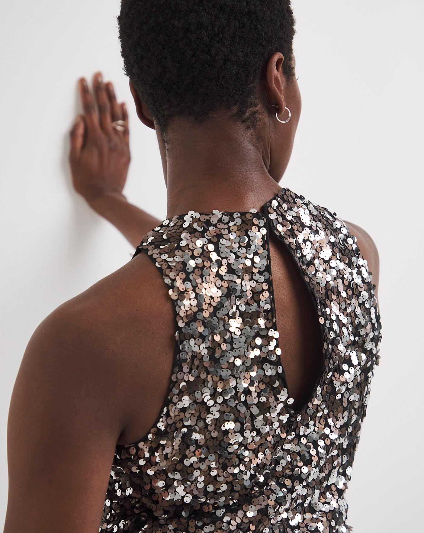 Sequin Maxi Dress J D Williams