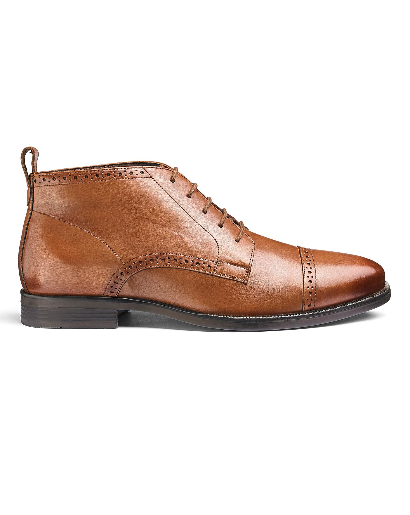 wide fit brogue boots