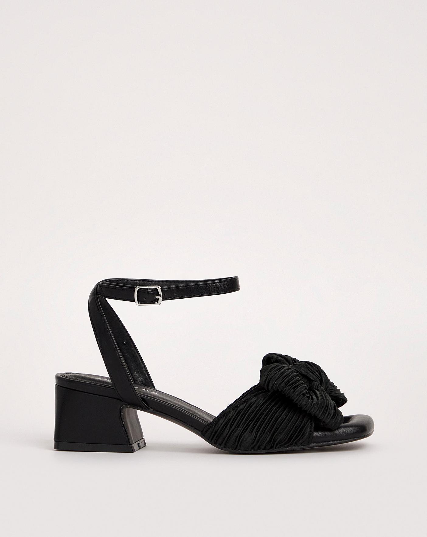 Grey crystal sandals with twisted heel – dyuti bansal studio