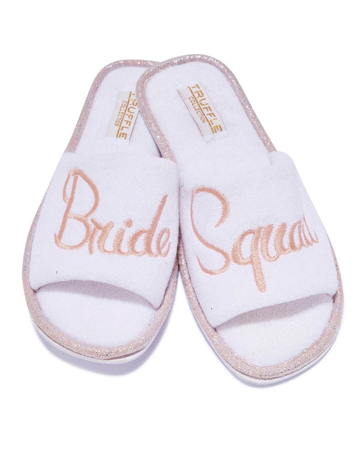 bride squad slippers