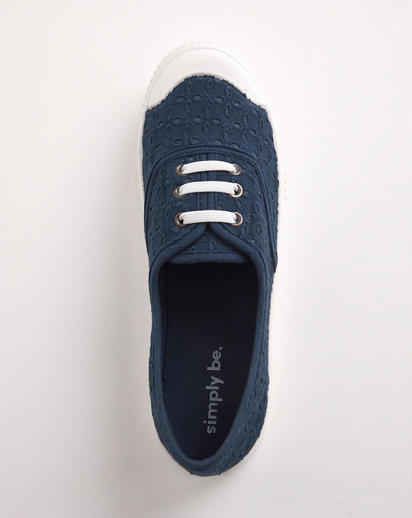 Simply be clearance navy shoes