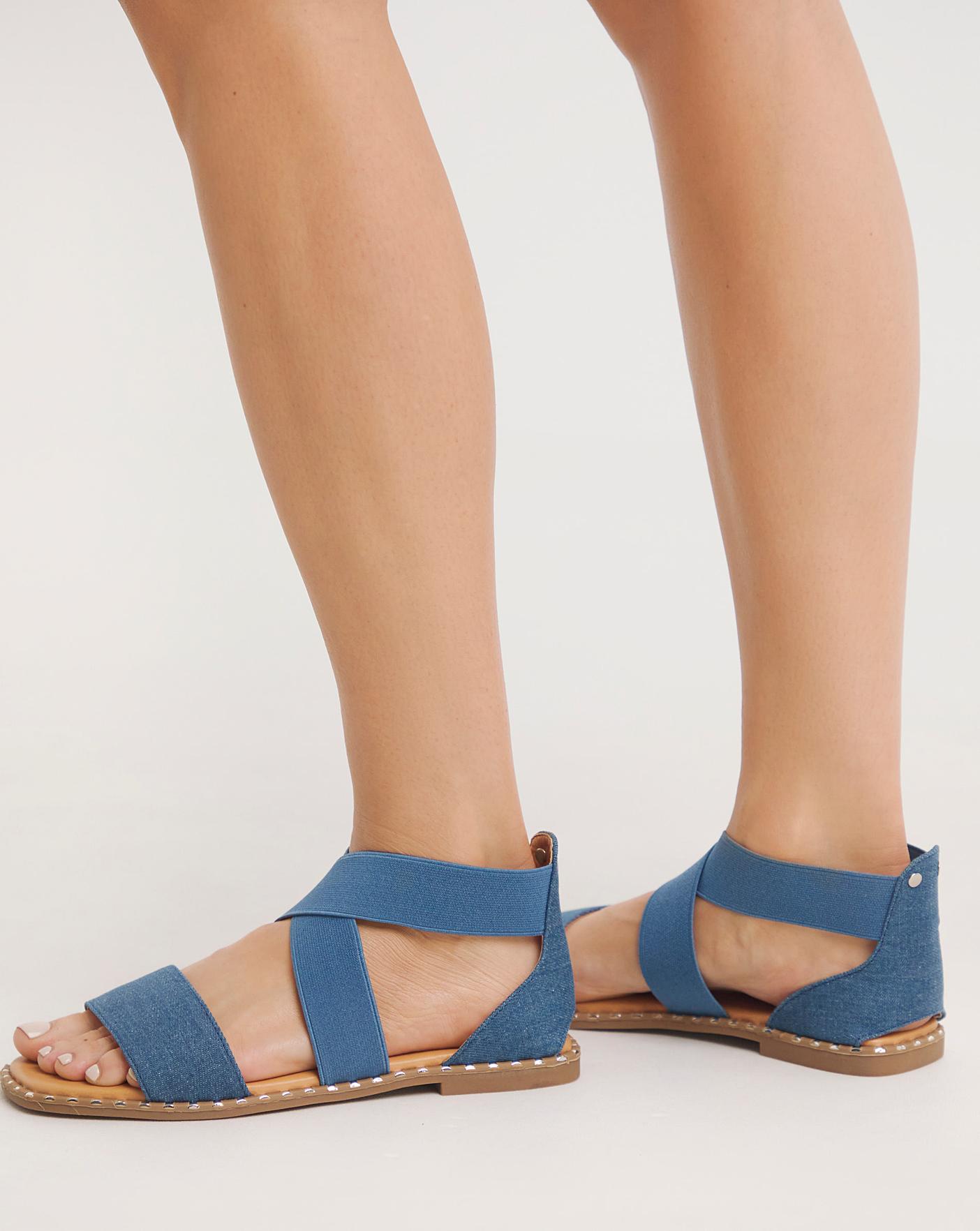 Stretch sandals on sale