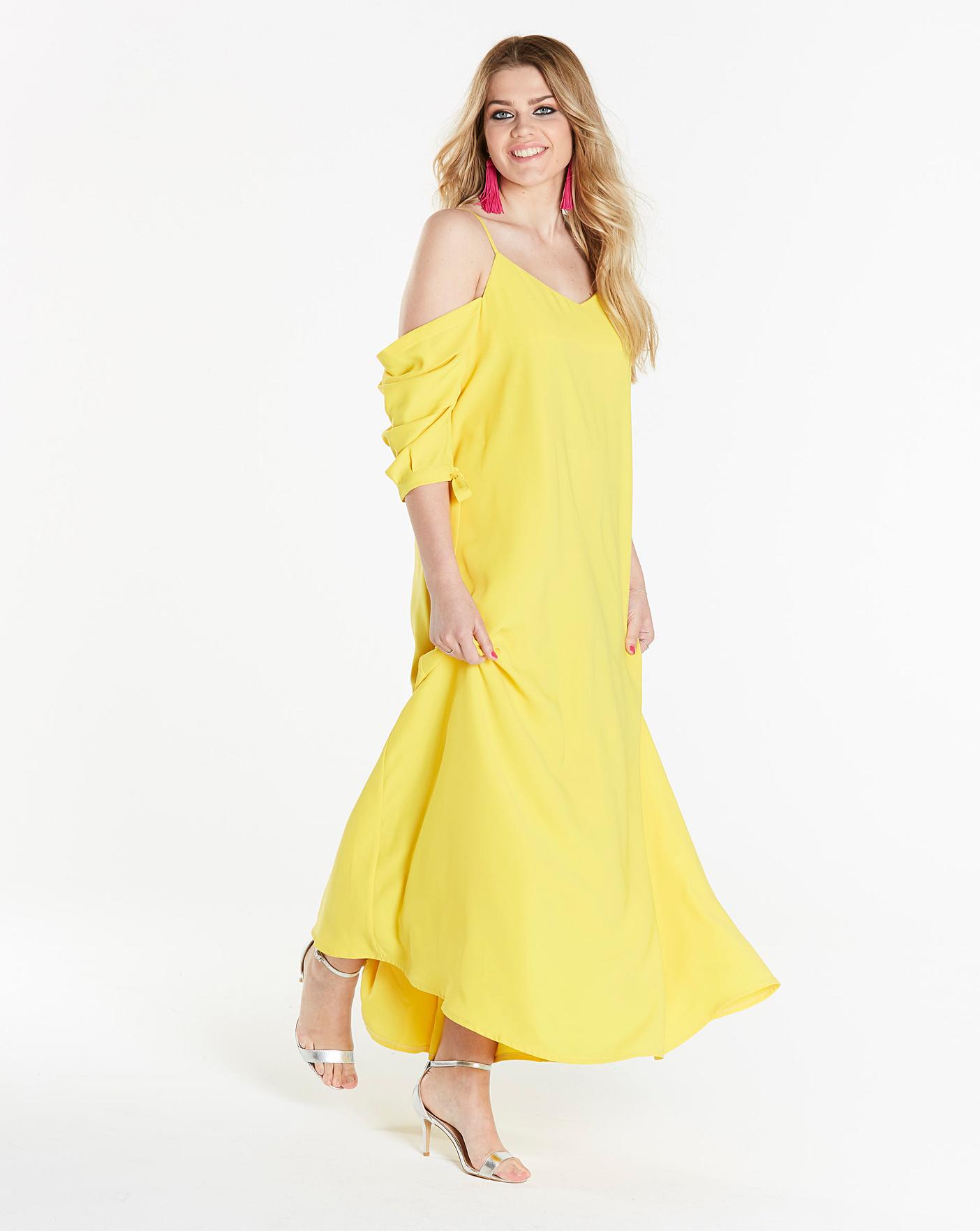 Simply be hotsell yellow dress