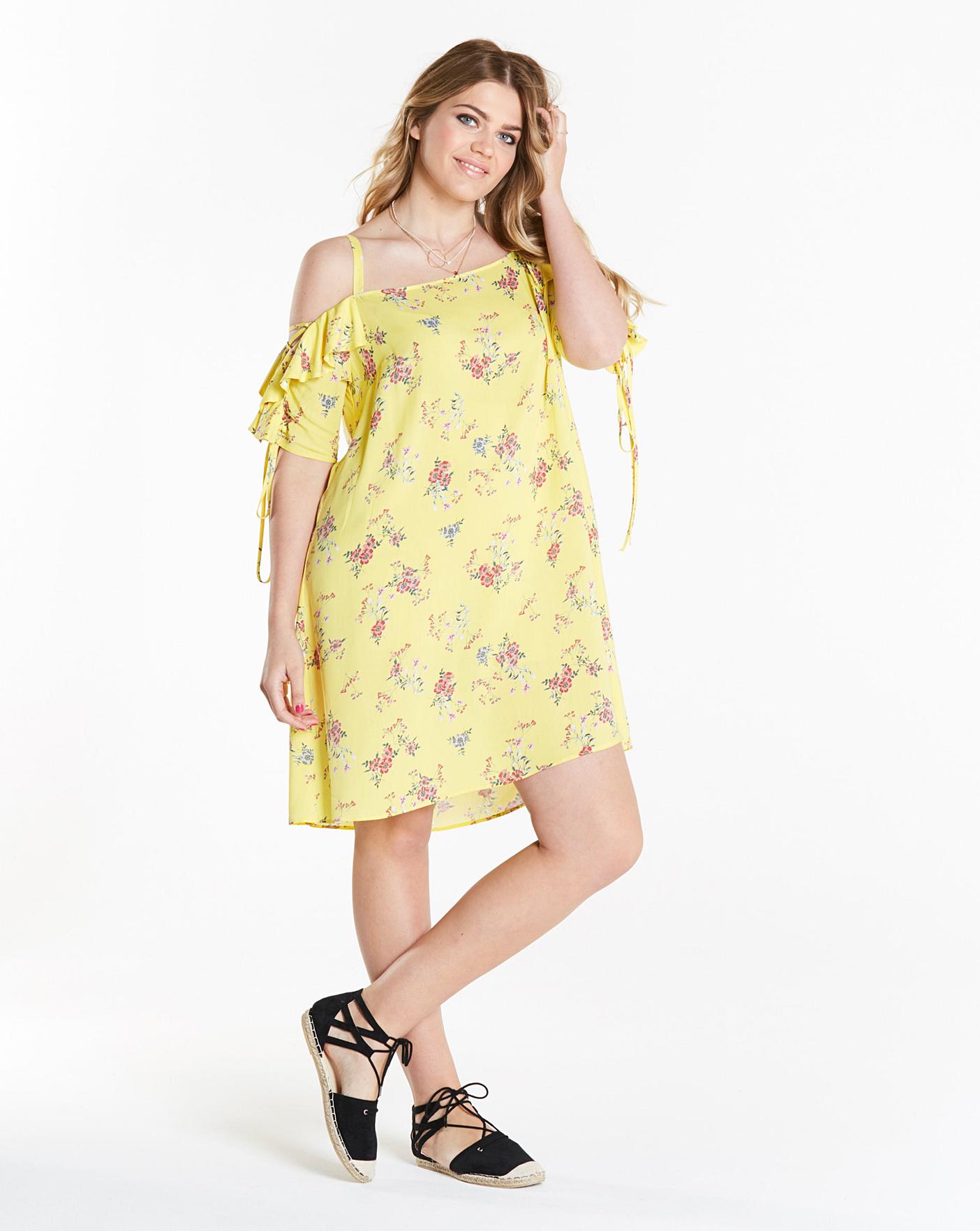 Simply be floral clearance dress