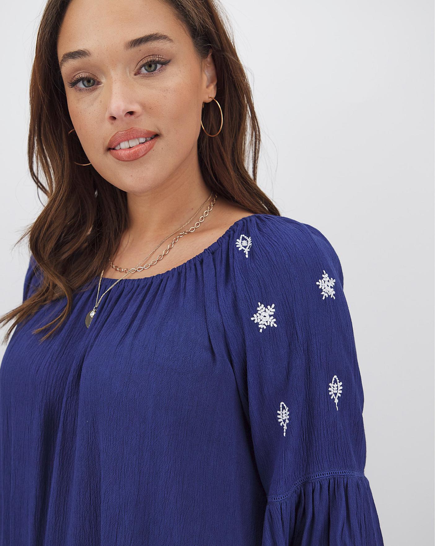 Joe Browns Embroidered Floaty Summer Top | Simply Be