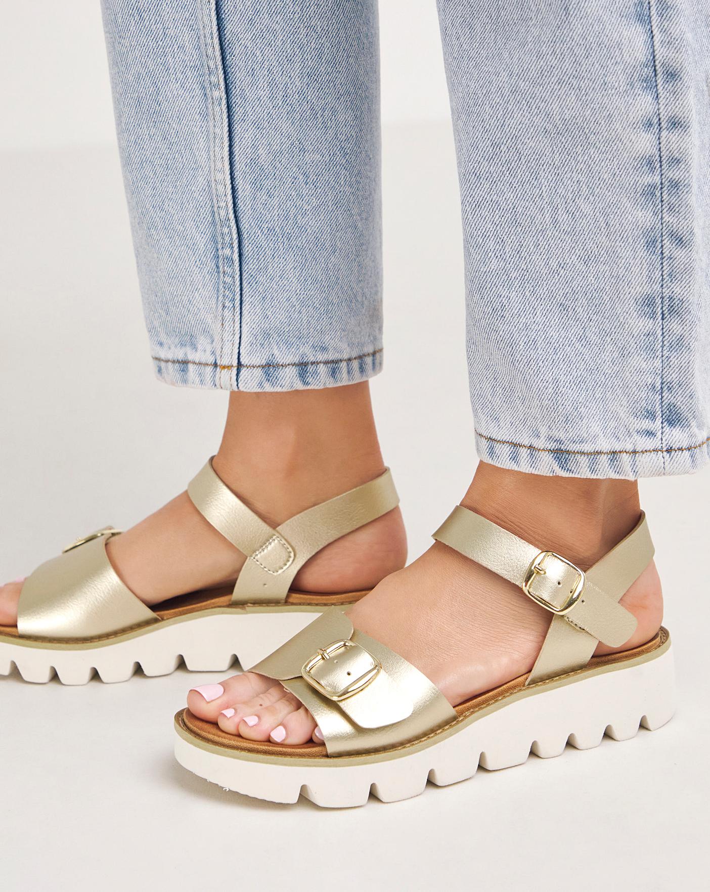 Heavenly Feet Trudy Sandals Wide Fit | J D Williams