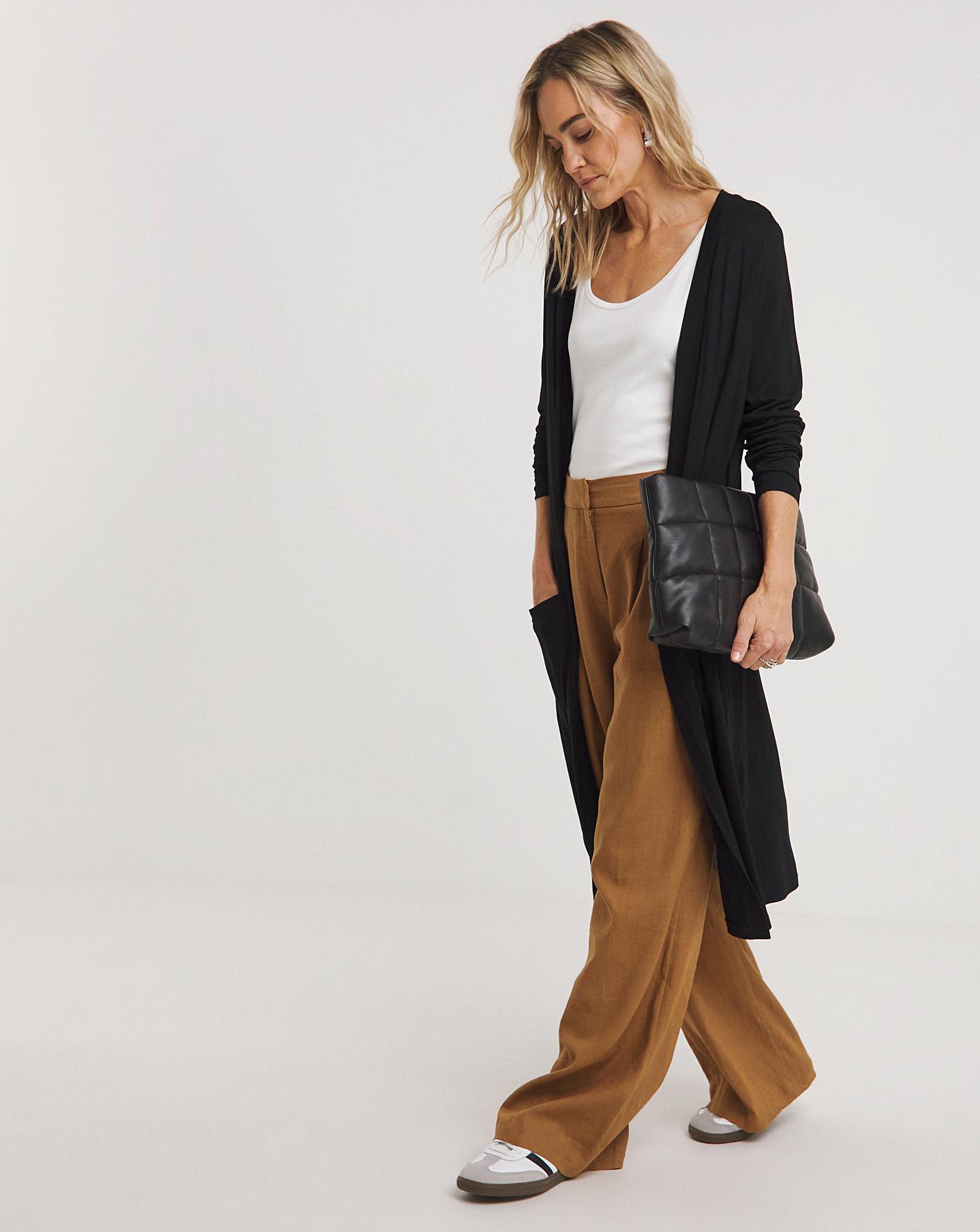 Jersey longline cardigan best sale