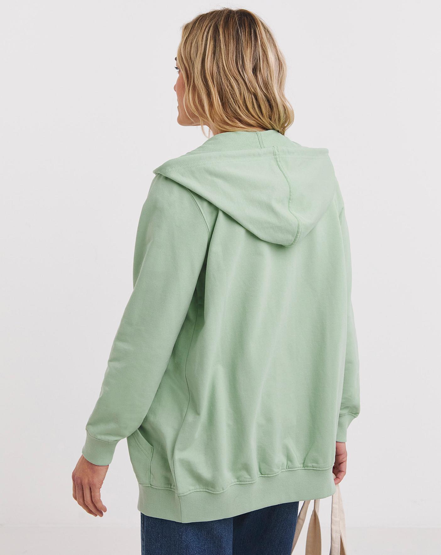 Longline Zip up Hoodie