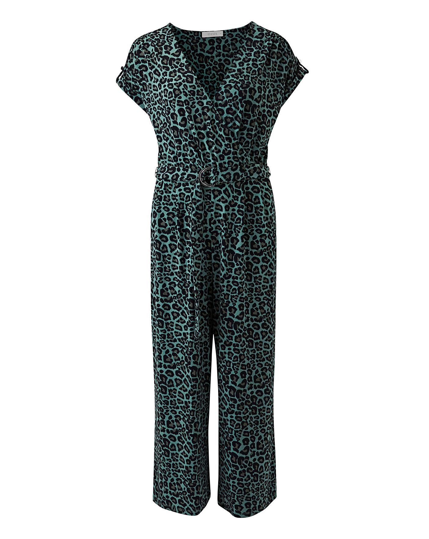 oasis animal print jumpsuit